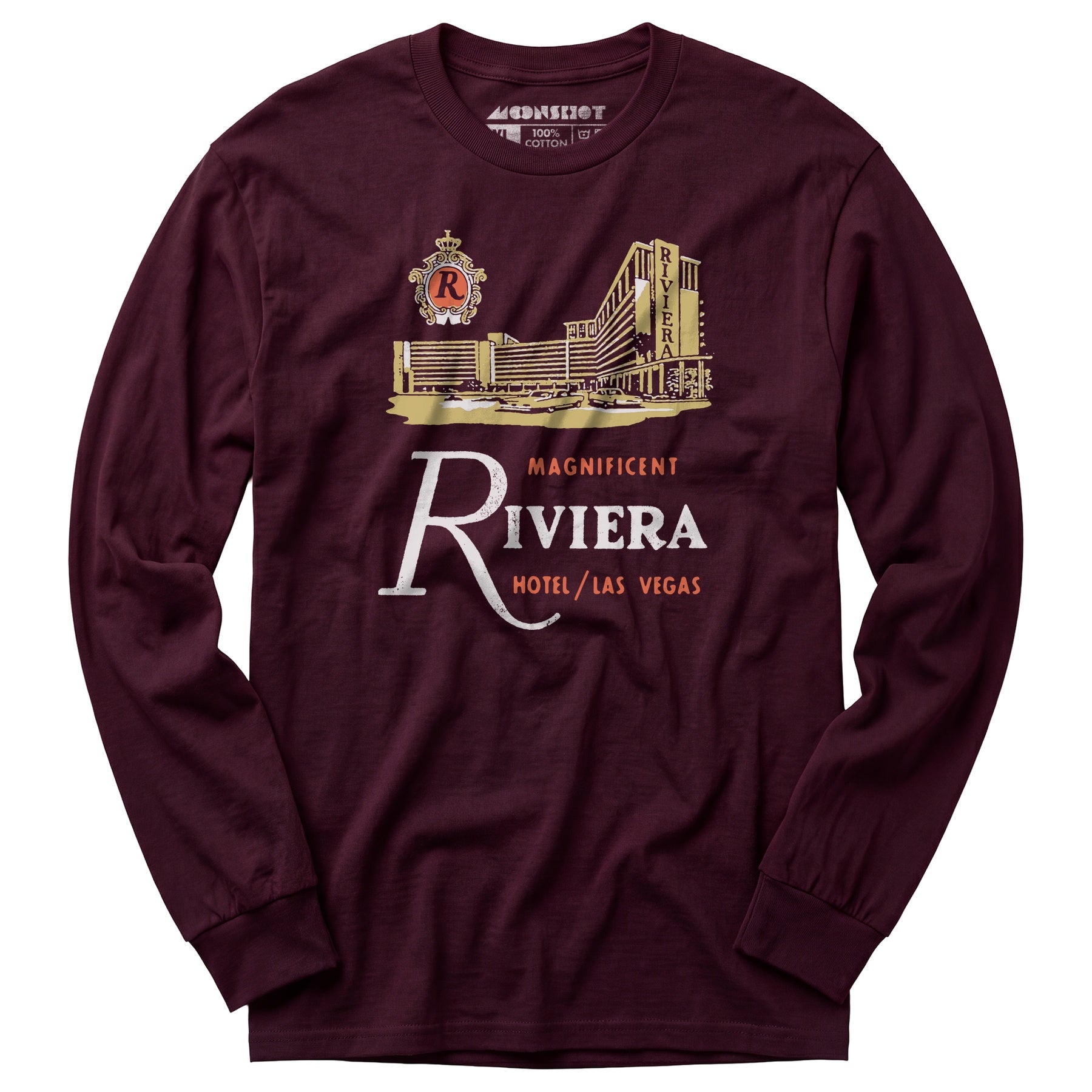 Riviera Hotel v2 - Vintage Las Vegas - Long Sleeve T-Shirt