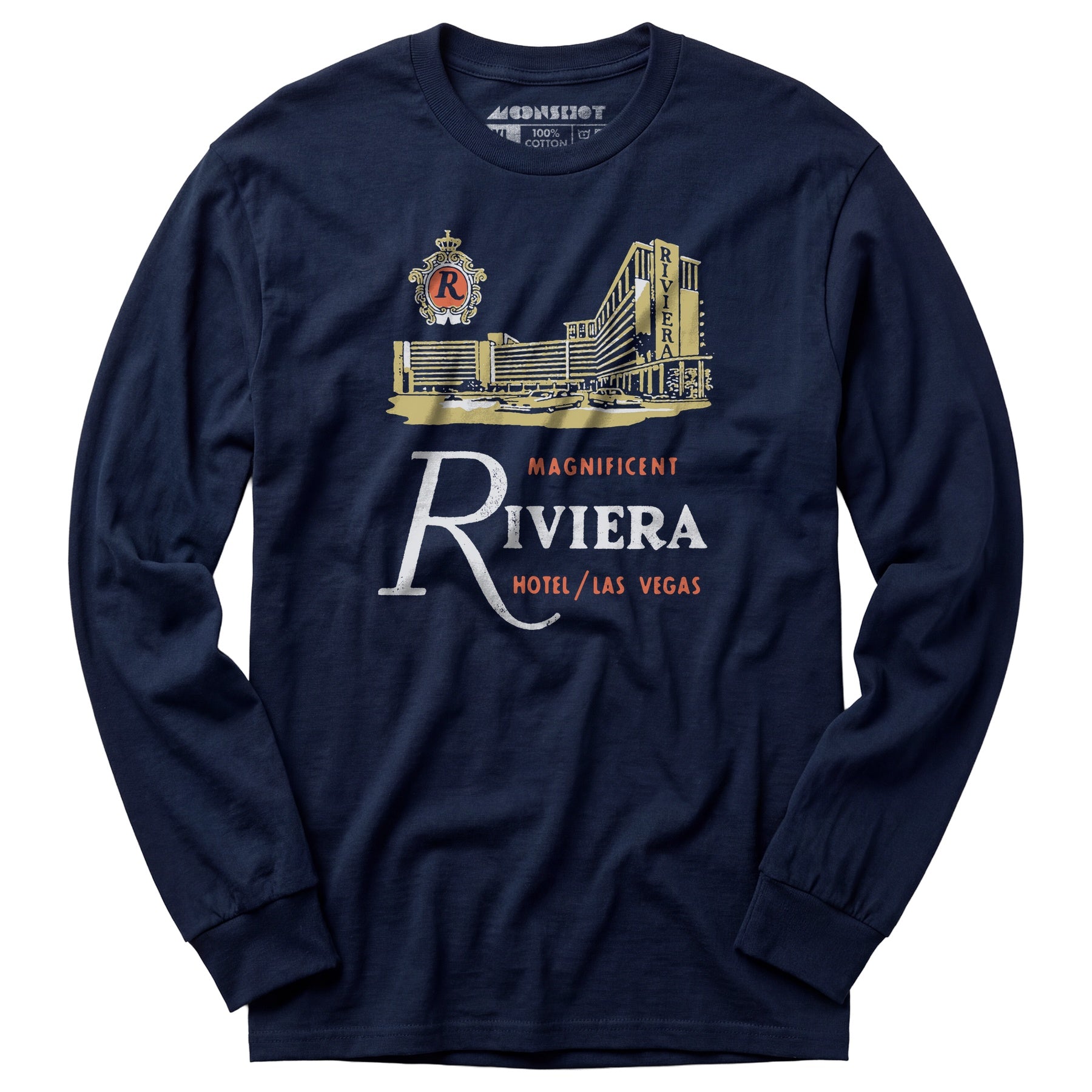 Riviera Hotel v2 - Vintage Las Vegas - Long Sleeve T-Shirt