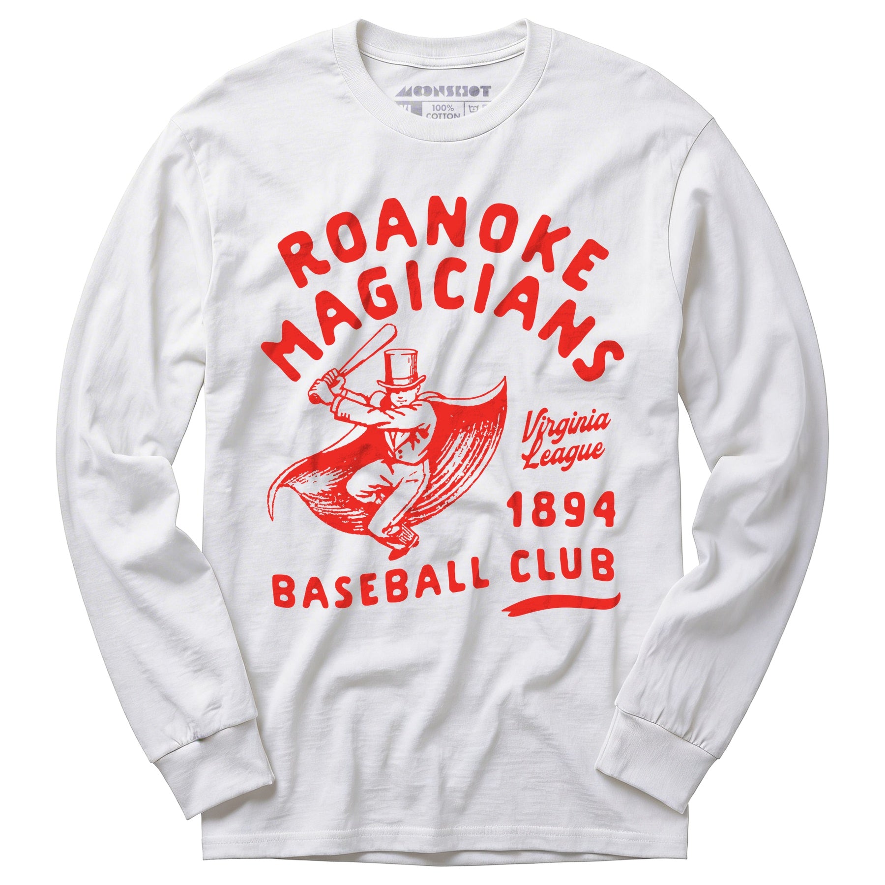 Roanoke Magicians - Virginia - Vintage Defunct Baseball Teams - Long Sleeve T-Shirt