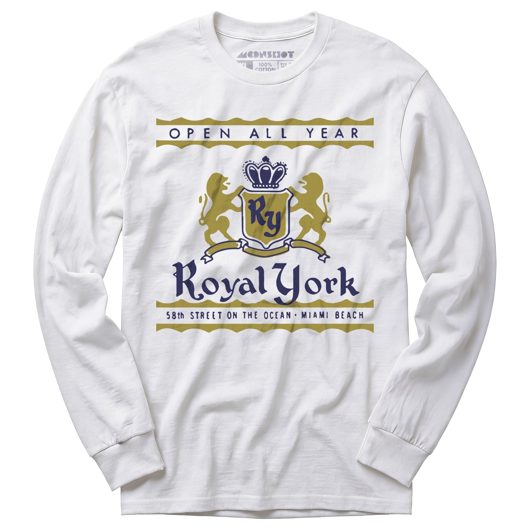 Royal York - Miami, FL - Vintage Hotel - Long Sleeve T-Shirt