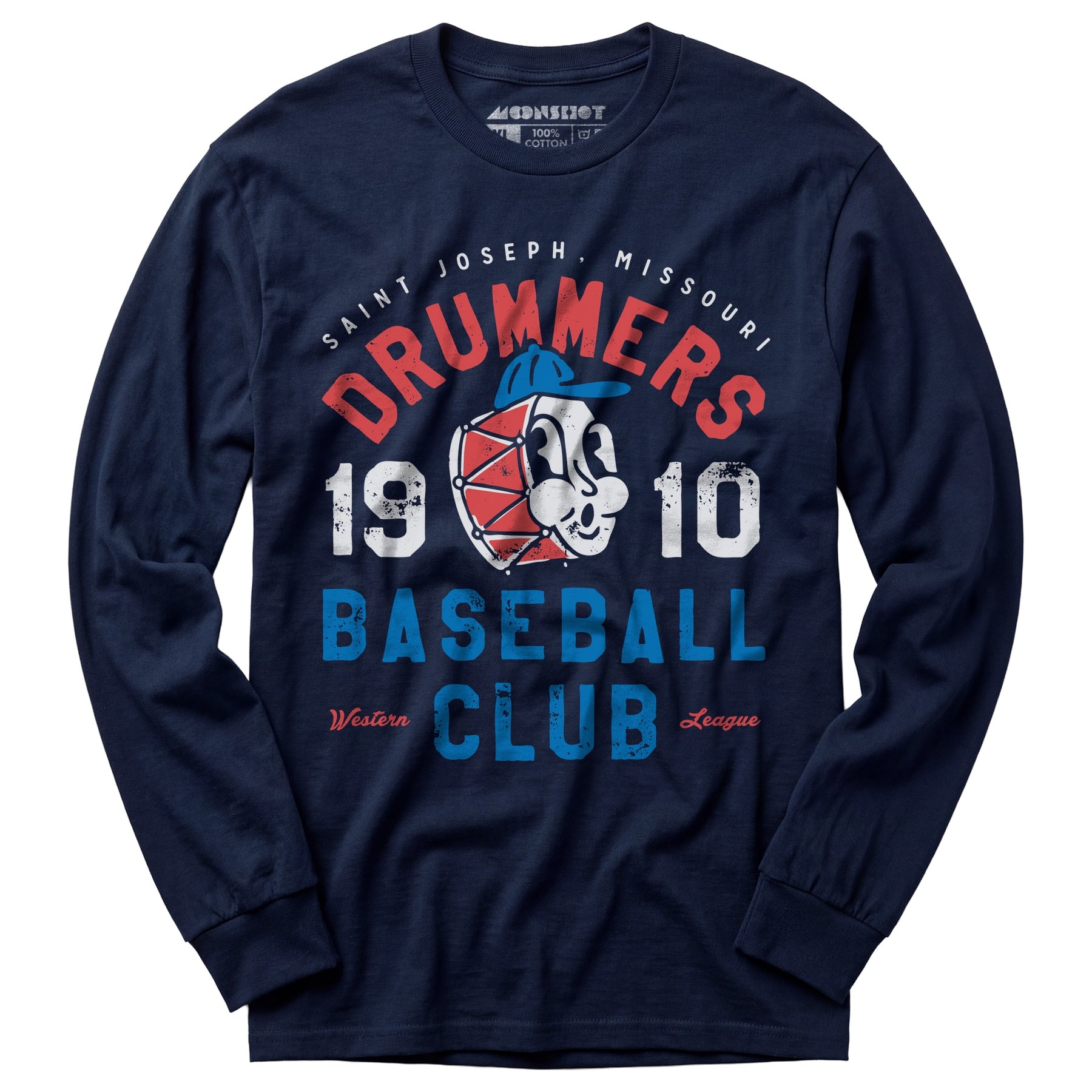 Saint Joseph Drummers - Missouri - Vintage Defunct Baseball Teams - Long Sleeve T-Shirt