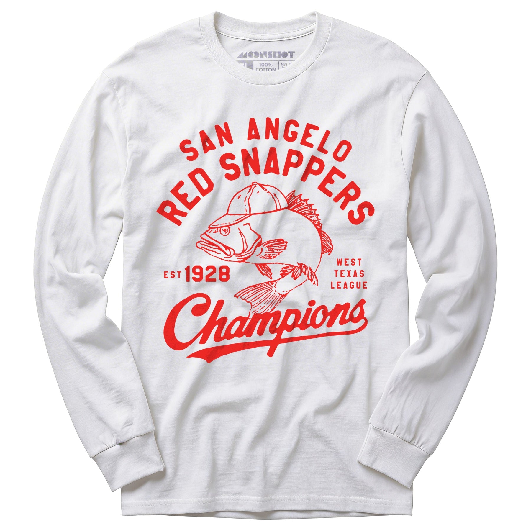 San Angelo Red Snappers - Texas - Vintage Defunct Baseball Teams - Long Sleeve T-Shirt
