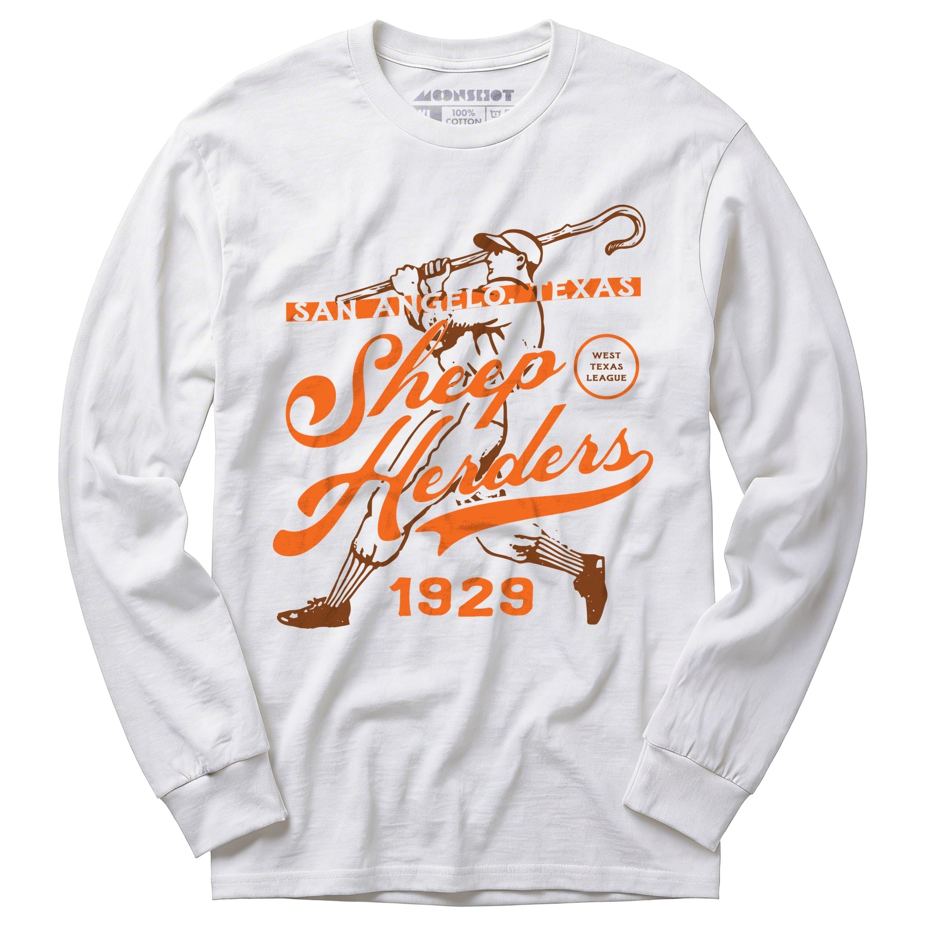 San Angelo Sheep Herders - Texas - Vintage Defunct Baseball Teams - Long Sleeve T-Shirt
