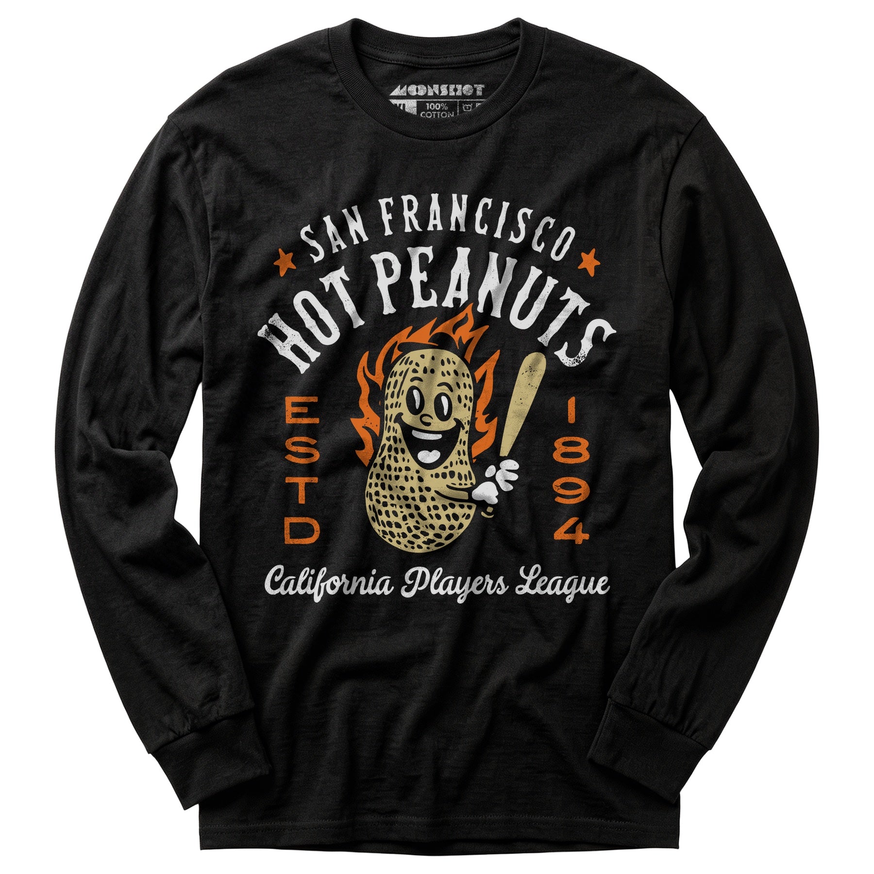 San Francisco Hot Peanuts - California - Vintage Defunct Baseball Teams - Long Sleeve T-Shirt