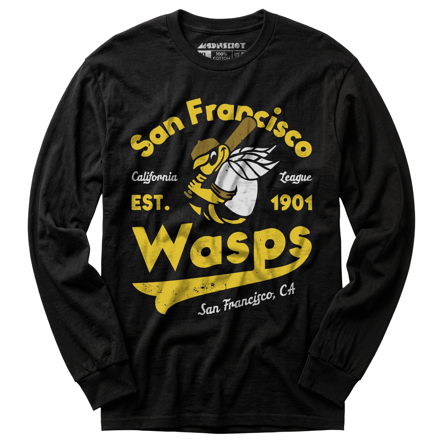 San Francisco Wasps - California - Vintage Defunct Baseball Teams - Long Sleeve T-Shirt