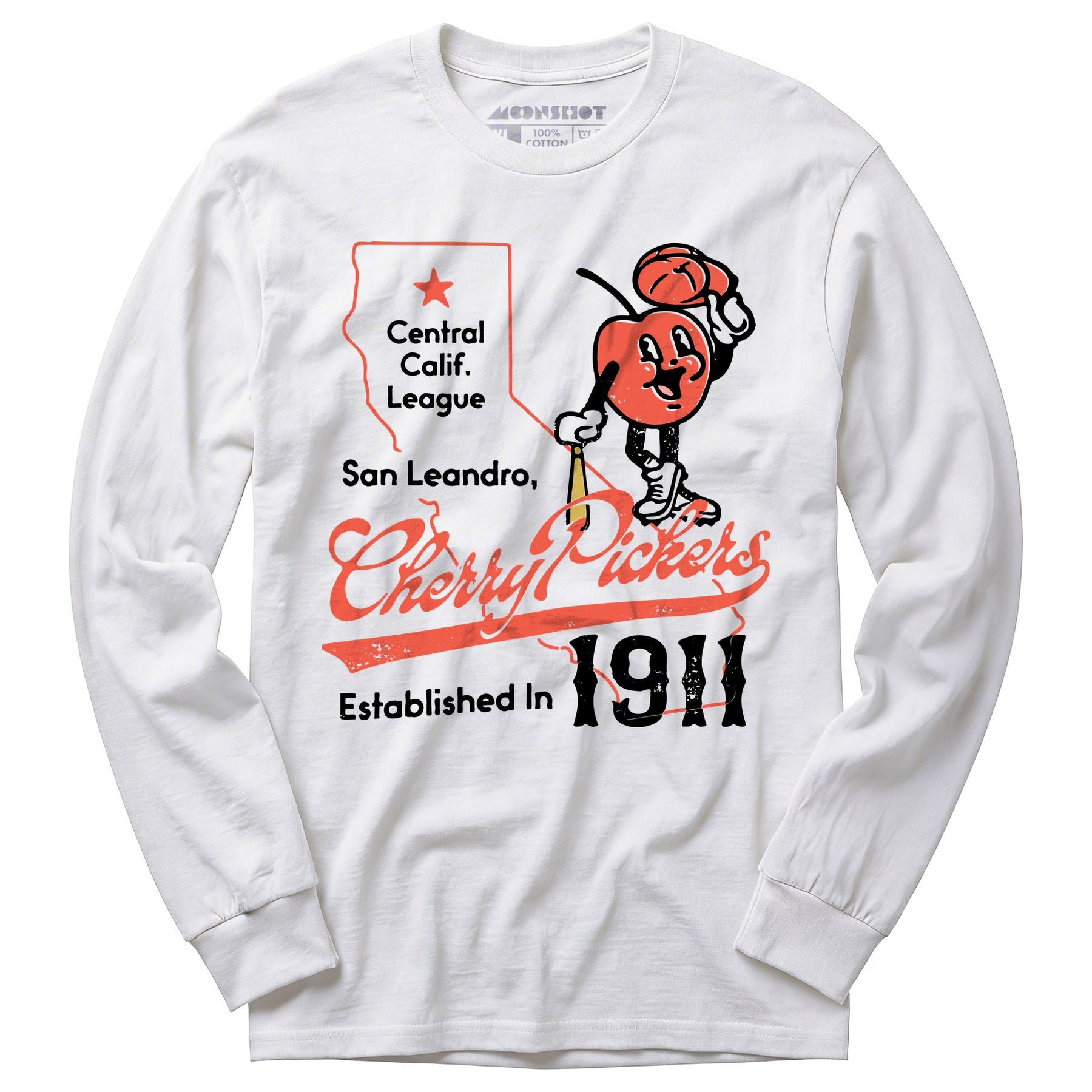 San Leandro Cherry Pickers - California - Vintage Defunct Baseball Teams - Long Sleeve T-Shirt