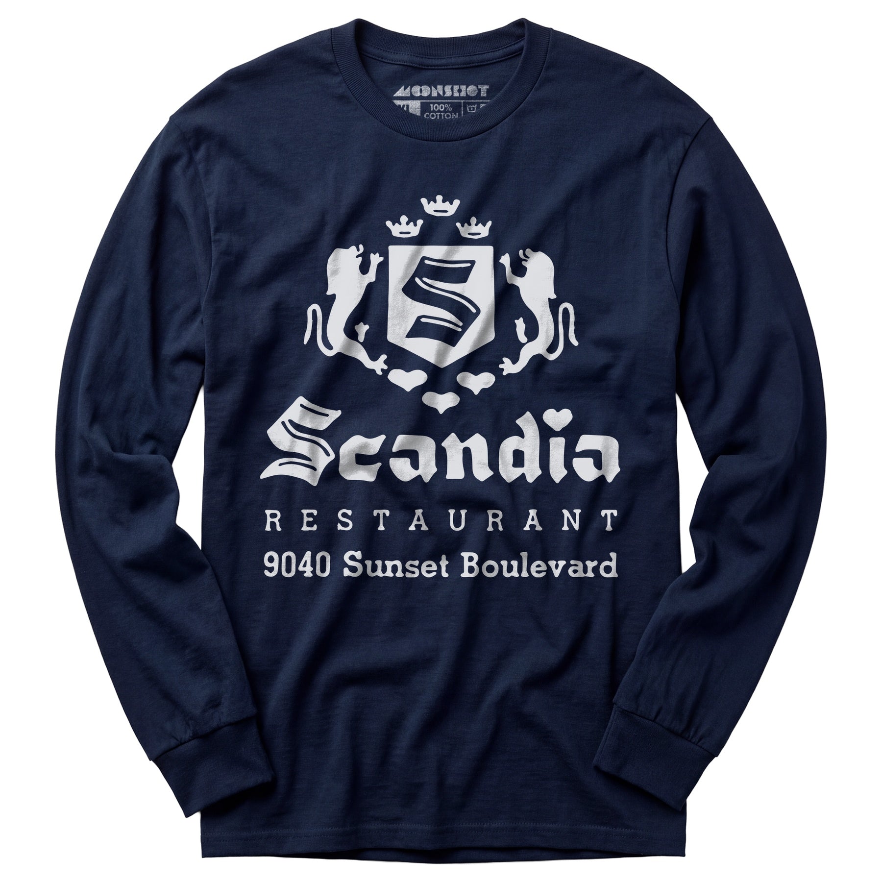 Scandia - West Hollywood, CA - Vintage Restaurant - Long Sleeve T-Shirt