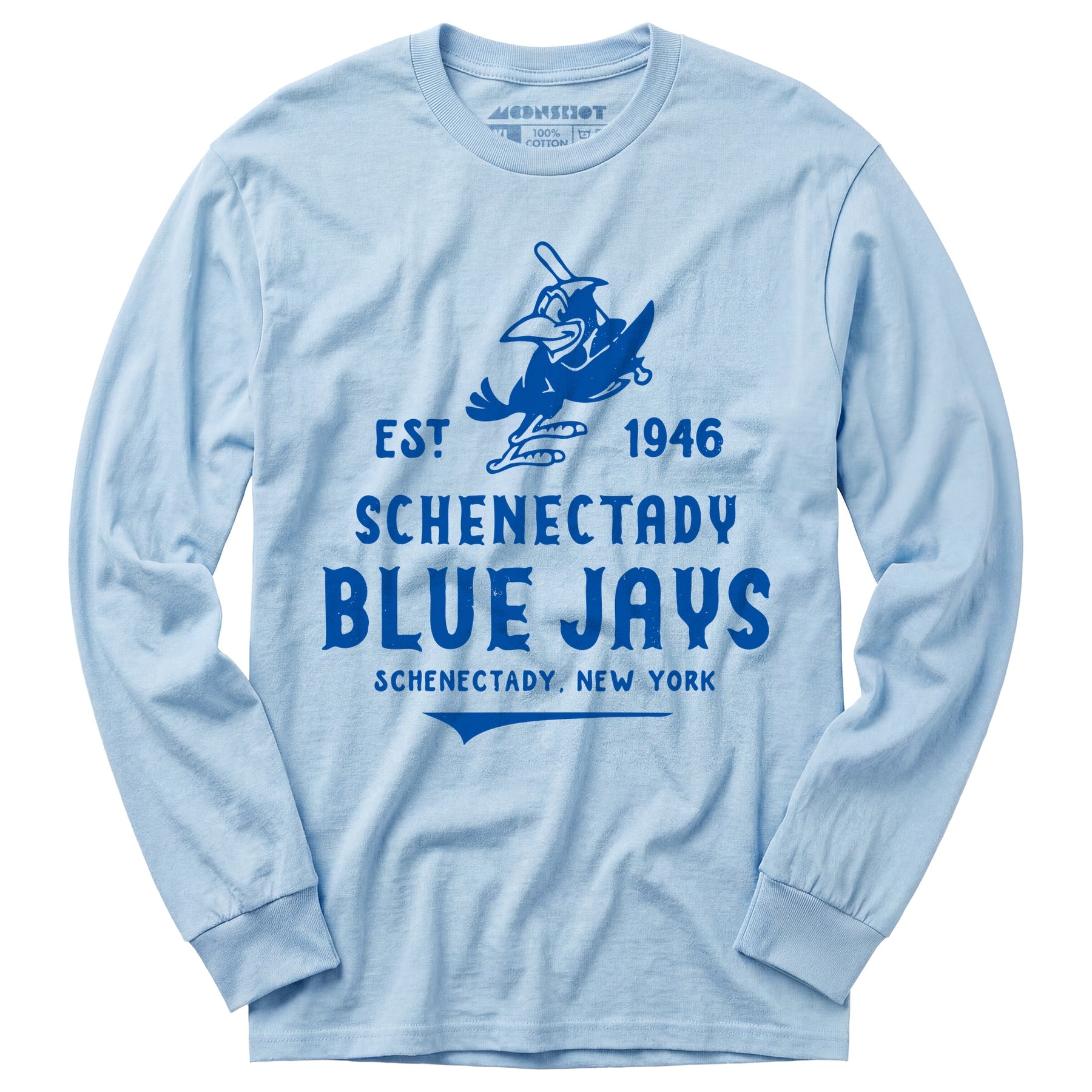 Schenectady Blue Jays - New York - Vintage Defunct Baseball Teams - Long Sleeve T-Shirt