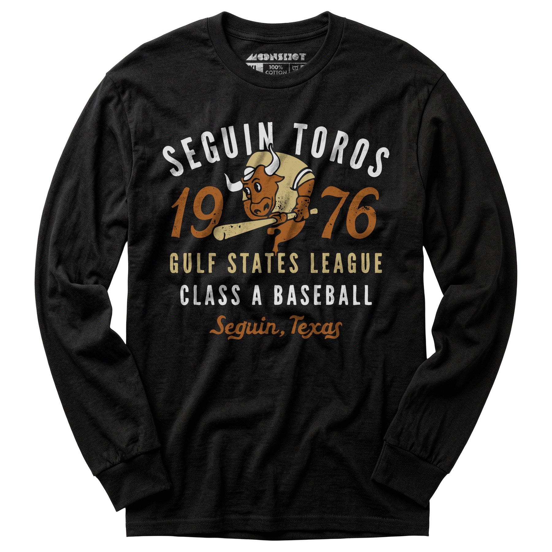 Seguin Toros - Texas - Vintage Defunct Baseball Teams - Long Sleeve T-Shirt