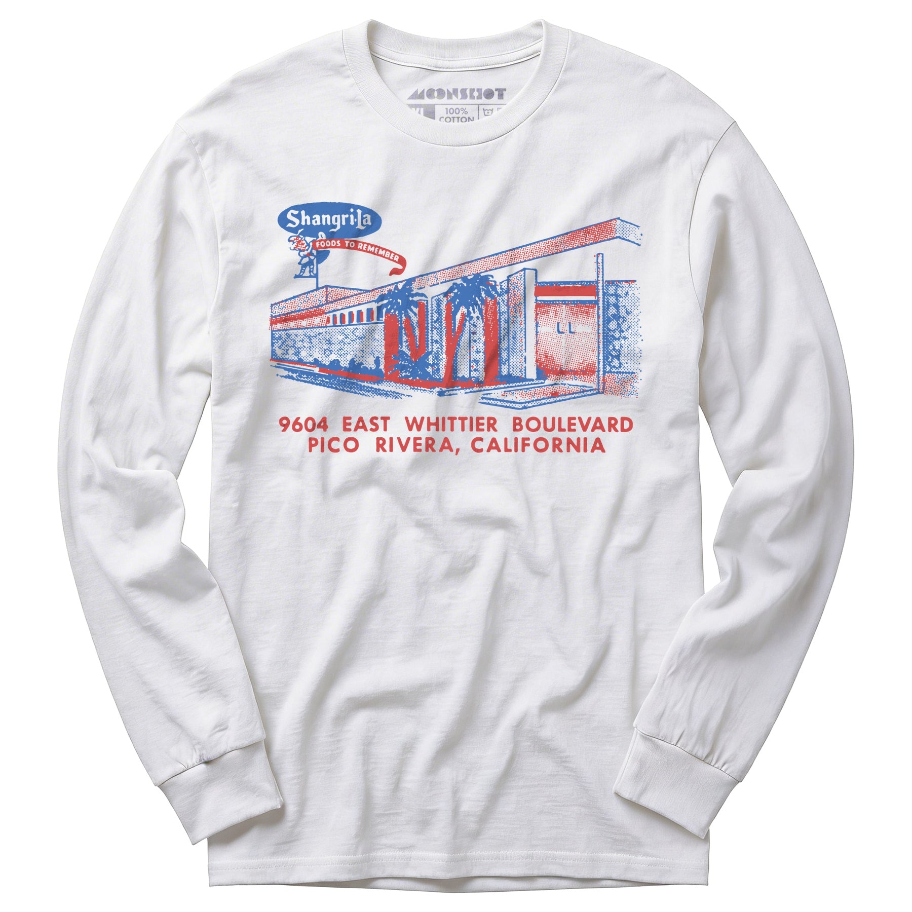 Shangri-La - Pico Rivera, CA - Vintage Restaurant - Long Sleeve T-Shirt