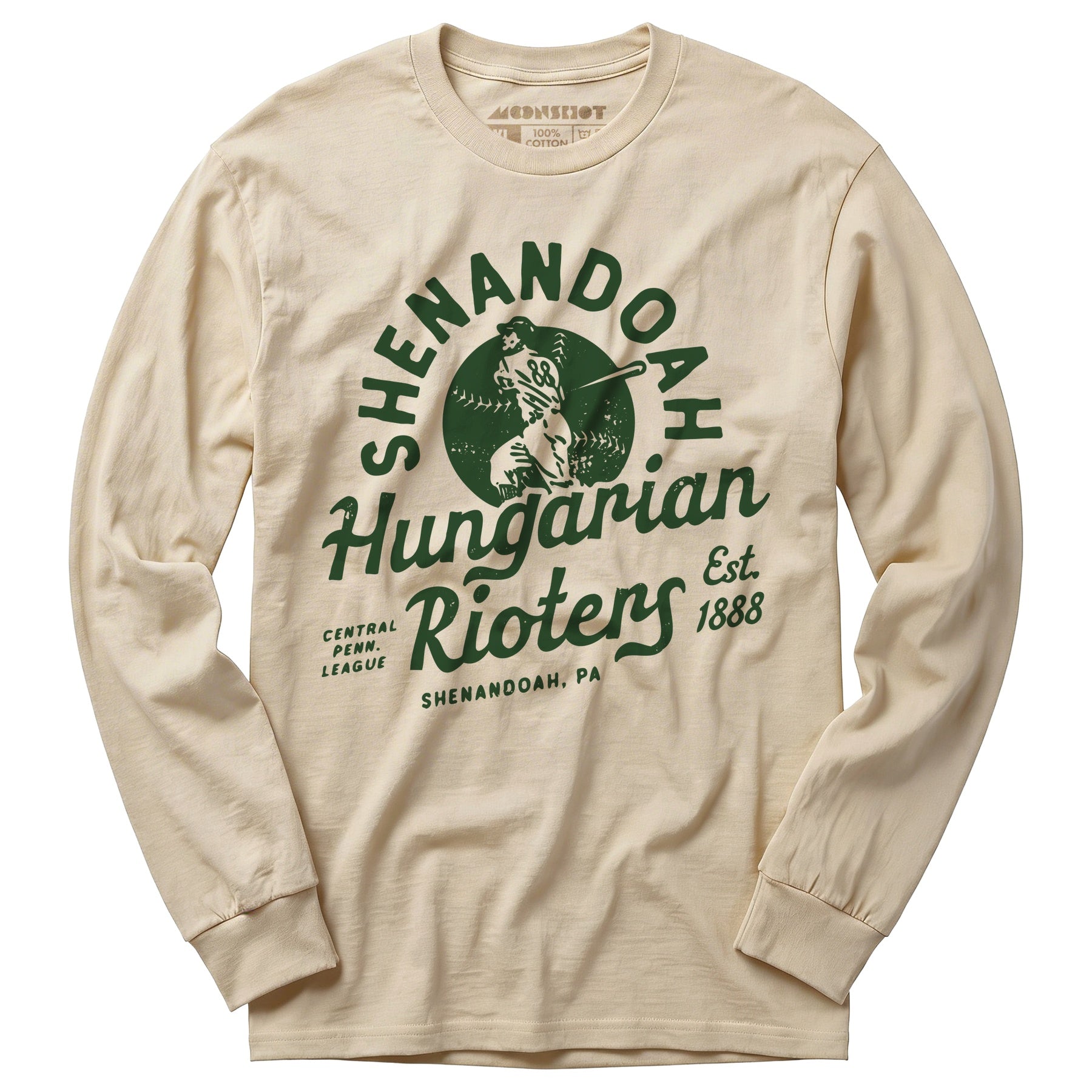 Shenandoah Hungarian Rioters - Pennsylvania - Vintage Defunct Baseball Teams - Long Sleeve T-Shirt