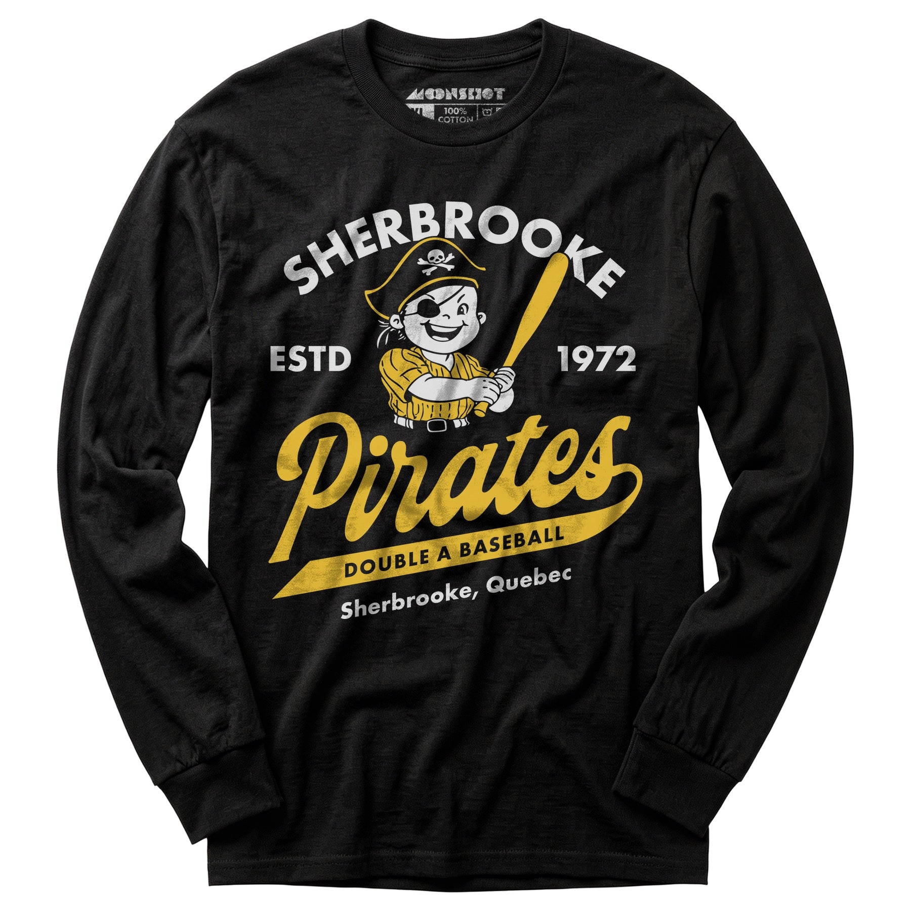 Sherbrooke Pirates - Quebec - Vintage Defunct Baseball Teams - Long Sleeve T-Shirt