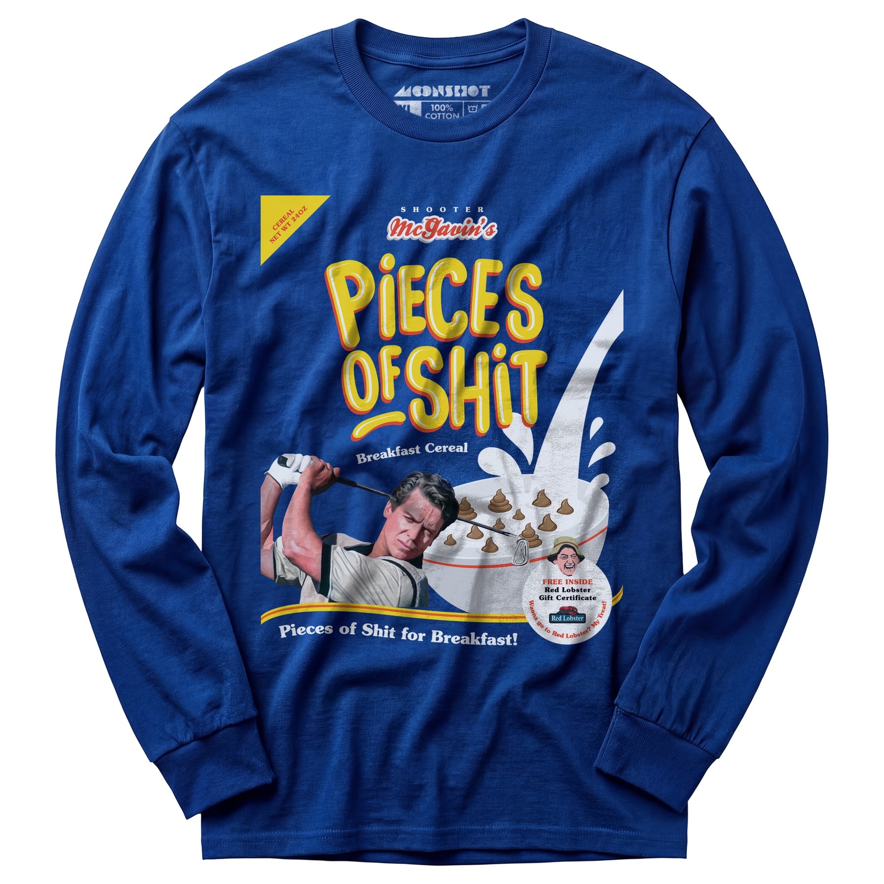 Shooter McGavin's Pieces of Shit Breakfast Cereal - Long Sleeve T-Shirt