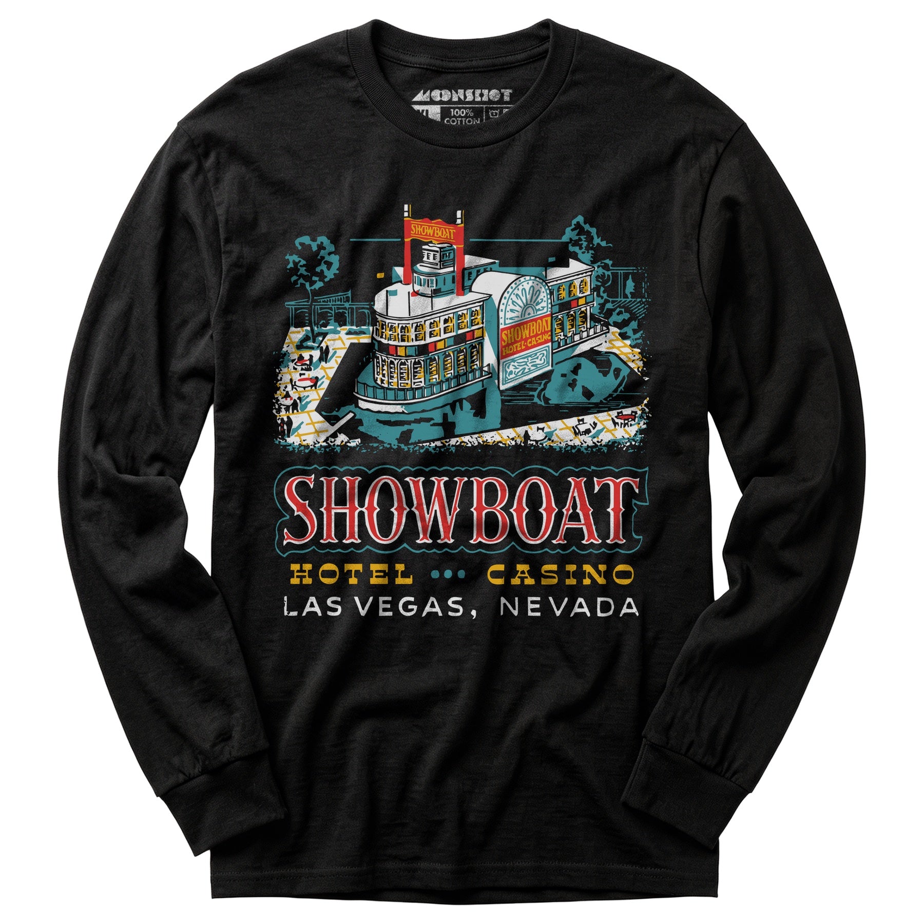 Showboat Hotel & Casino v2 - Vintage Las Vegas - Long Sleeve T-Shirt