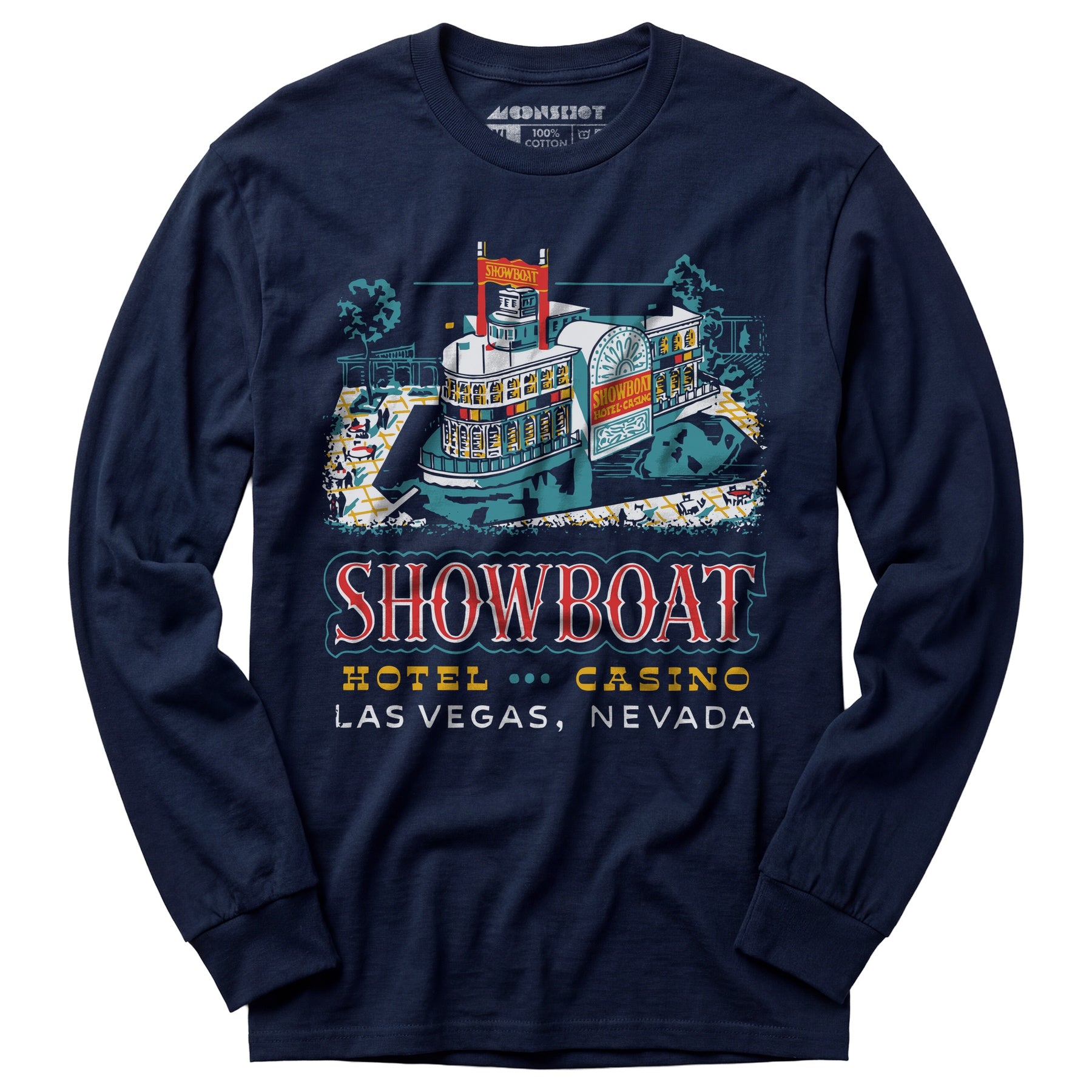 Showboat Hotel & Casino v2 - Vintage Las Vegas - Long Sleeve T-Shirt
