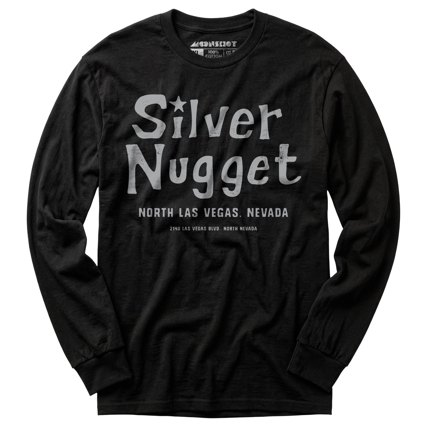 Silver Nugget v2 - Vintage Las Vegas - Long Sleeve T-Shirt