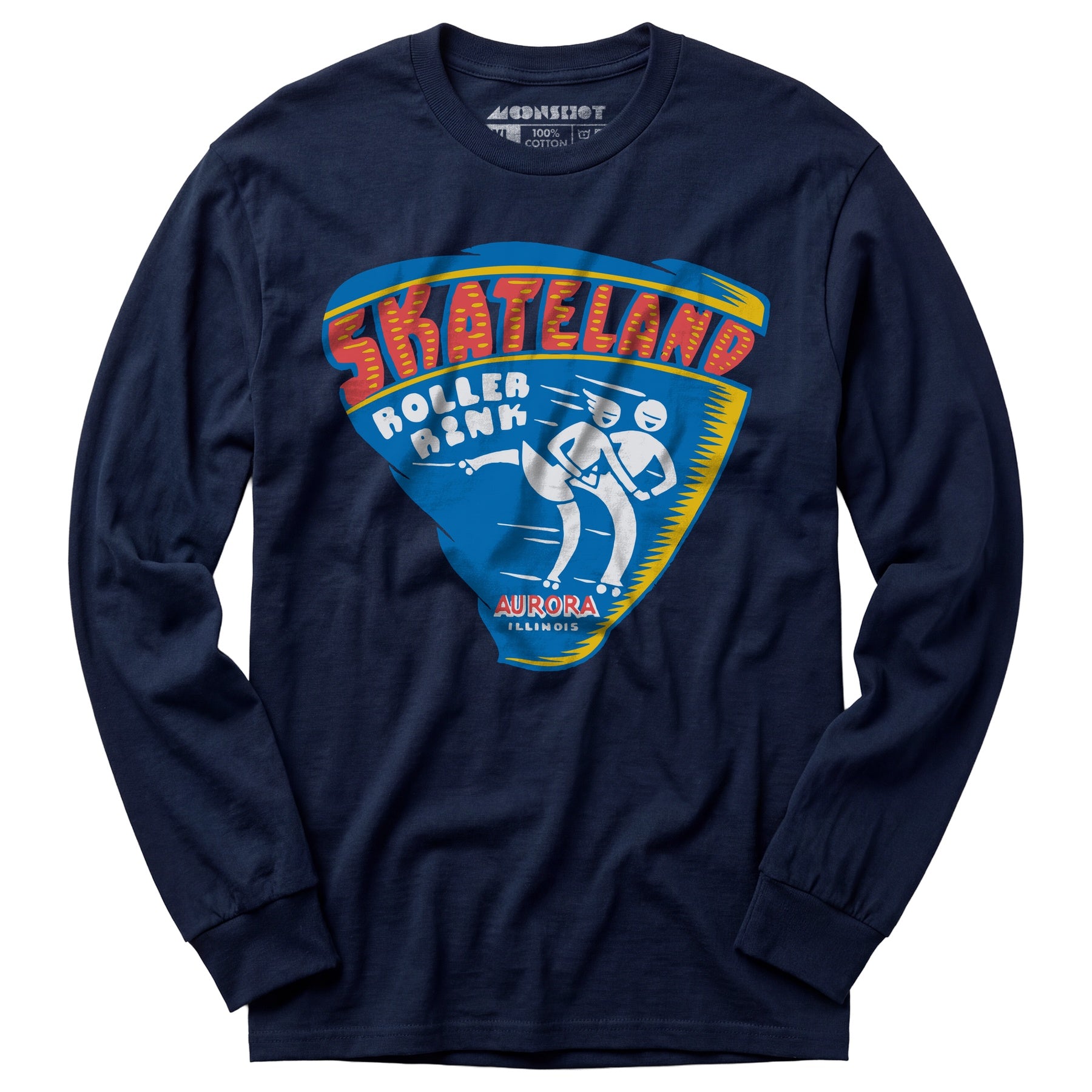 Skateland - Aurora, IL - Vintage Roller Rink - Long Sleeve T-Shirt