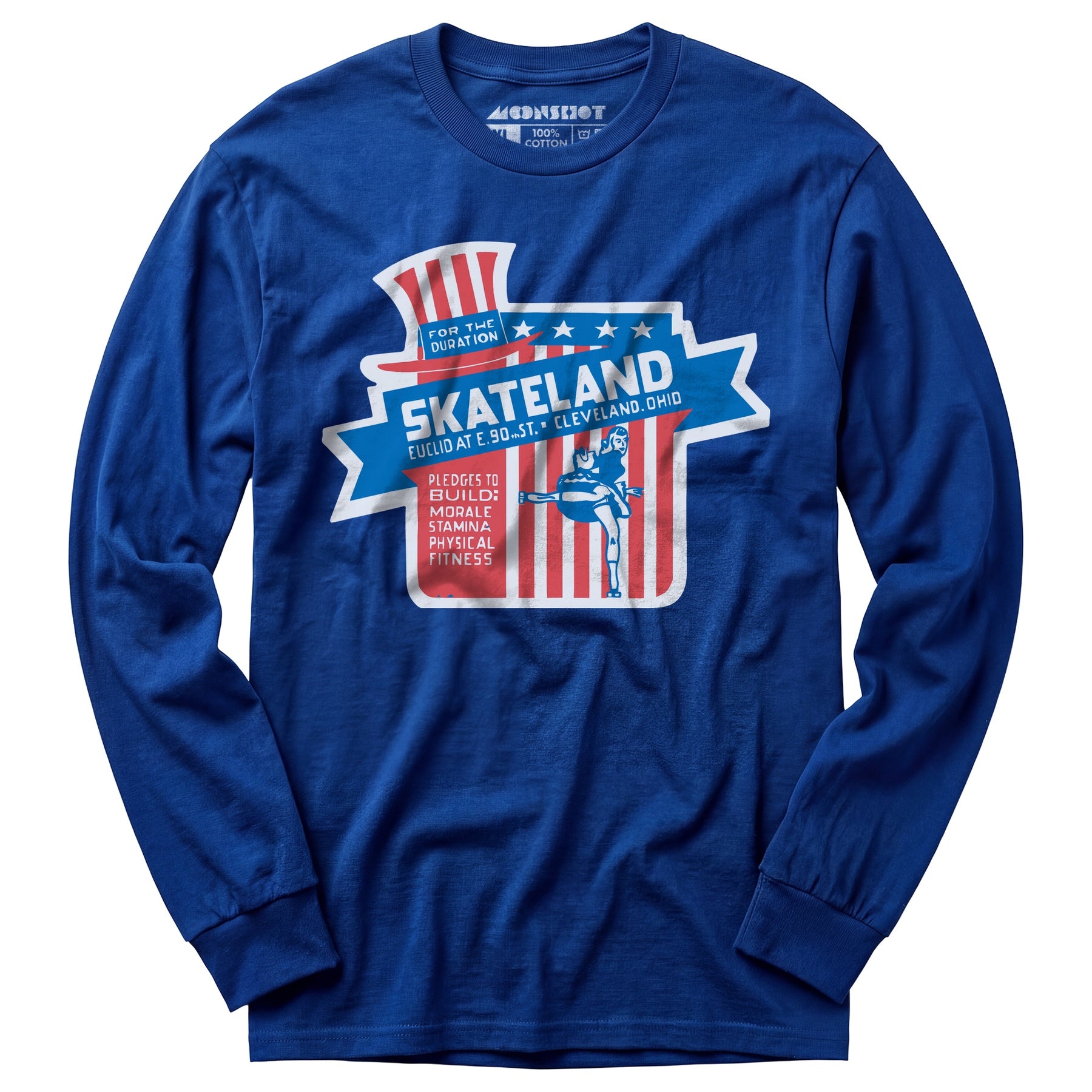 Skateland - Cleveland, OH - Vintage Roller Rink - Long Sleeve T-Shirt