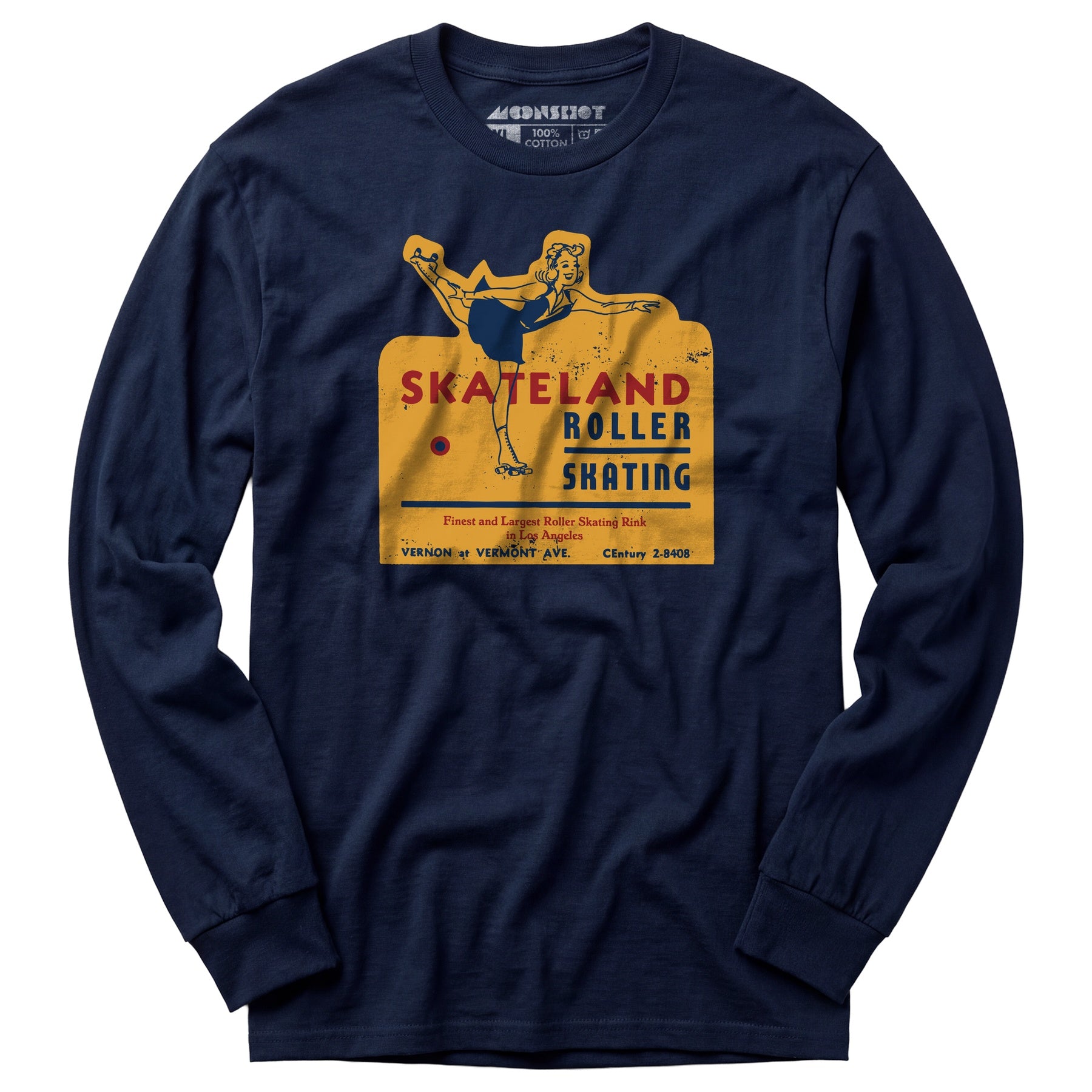 Skateland - Los Angeles, CA - Vintage Roller Rink - Long Sleeve T-Shirt