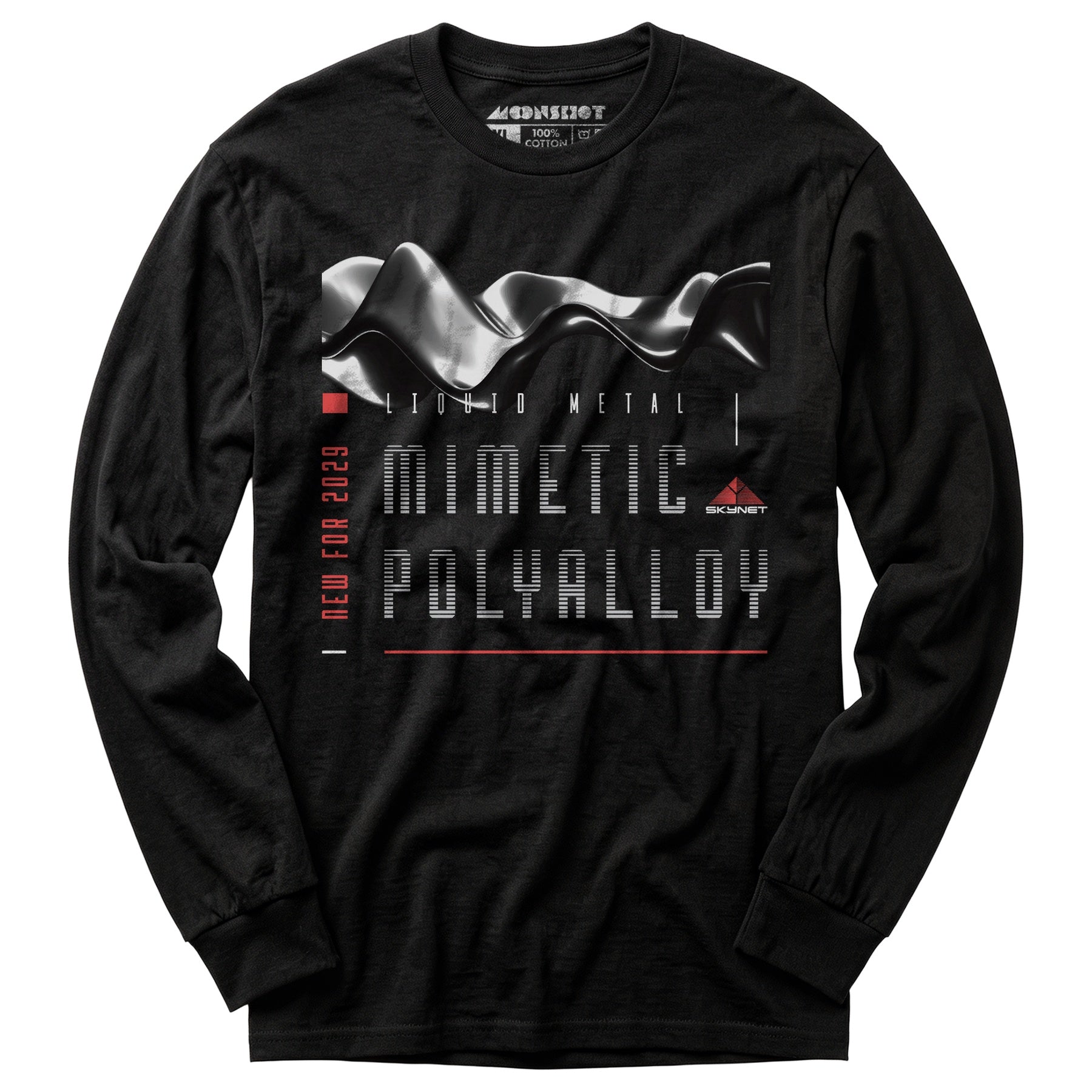Skynet - Mimetec Polyalloy - Liquid Metal - Long Sleeve T-Shirt