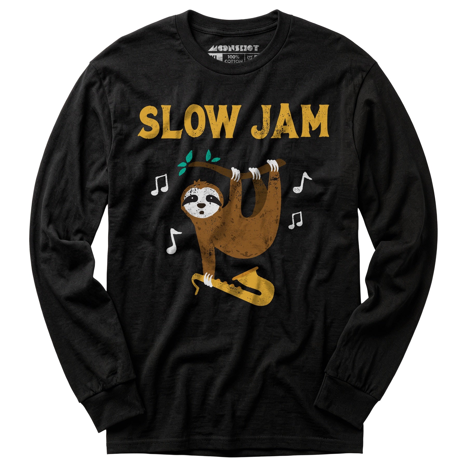 Slow Jam Sloth - Long Sleeve T-Shirt