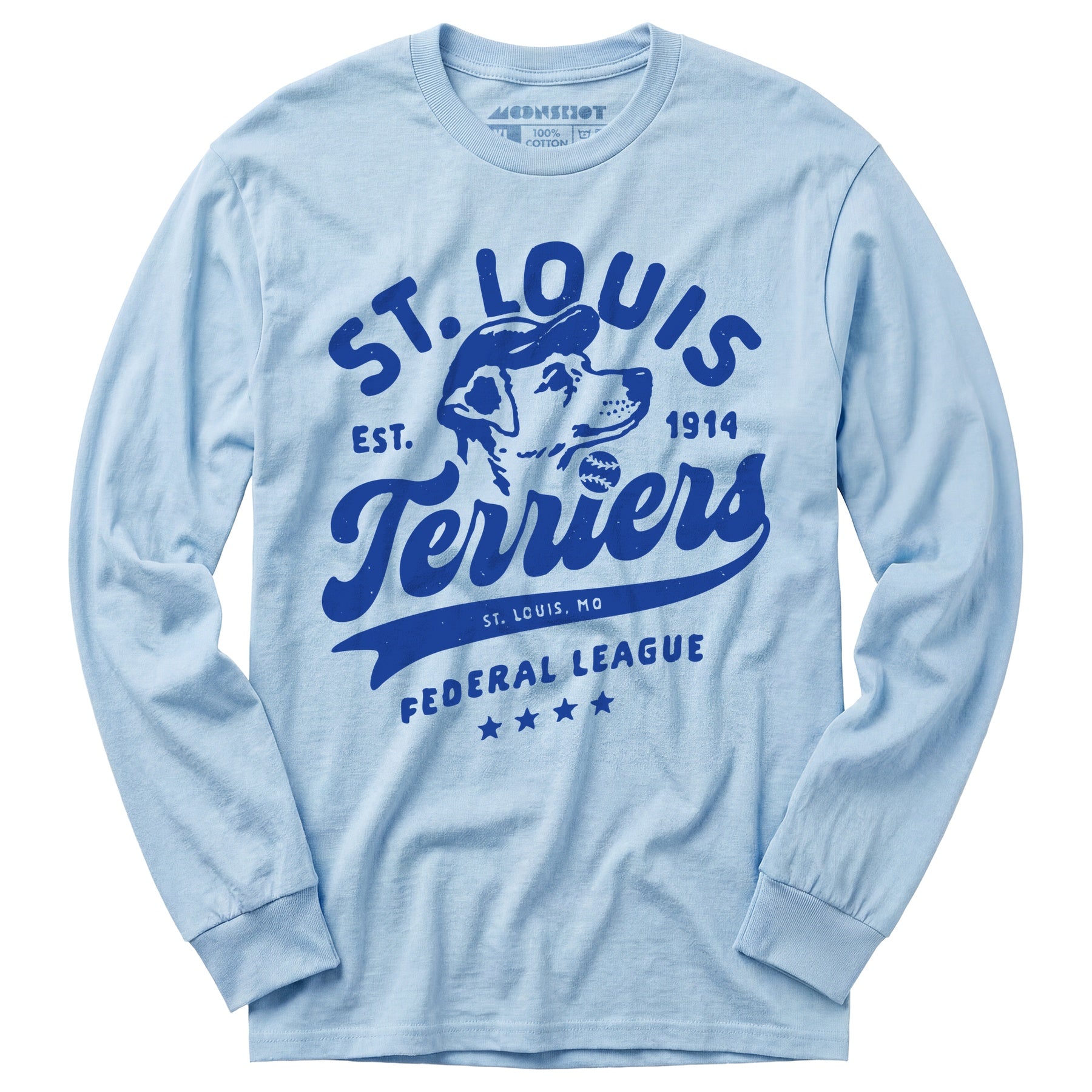 St. Louis Terriers - Missouri - Vintage Defunct Baseball Teams - Long Sleeve T-Shirt
