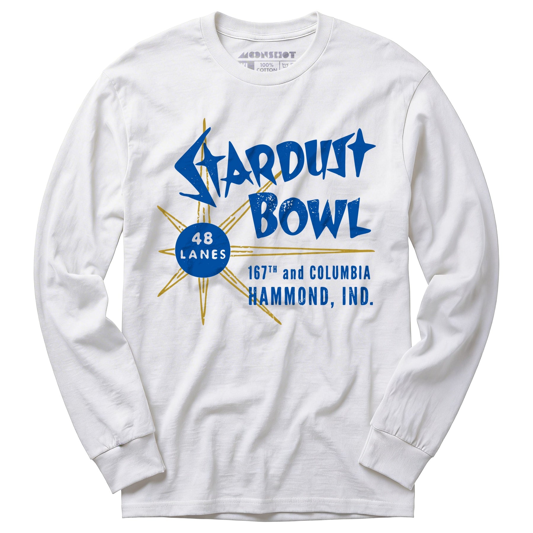 Stardust Bowl - Hammond, IN - Vintage Bowling Alley - Long Sleeve T-Shirt