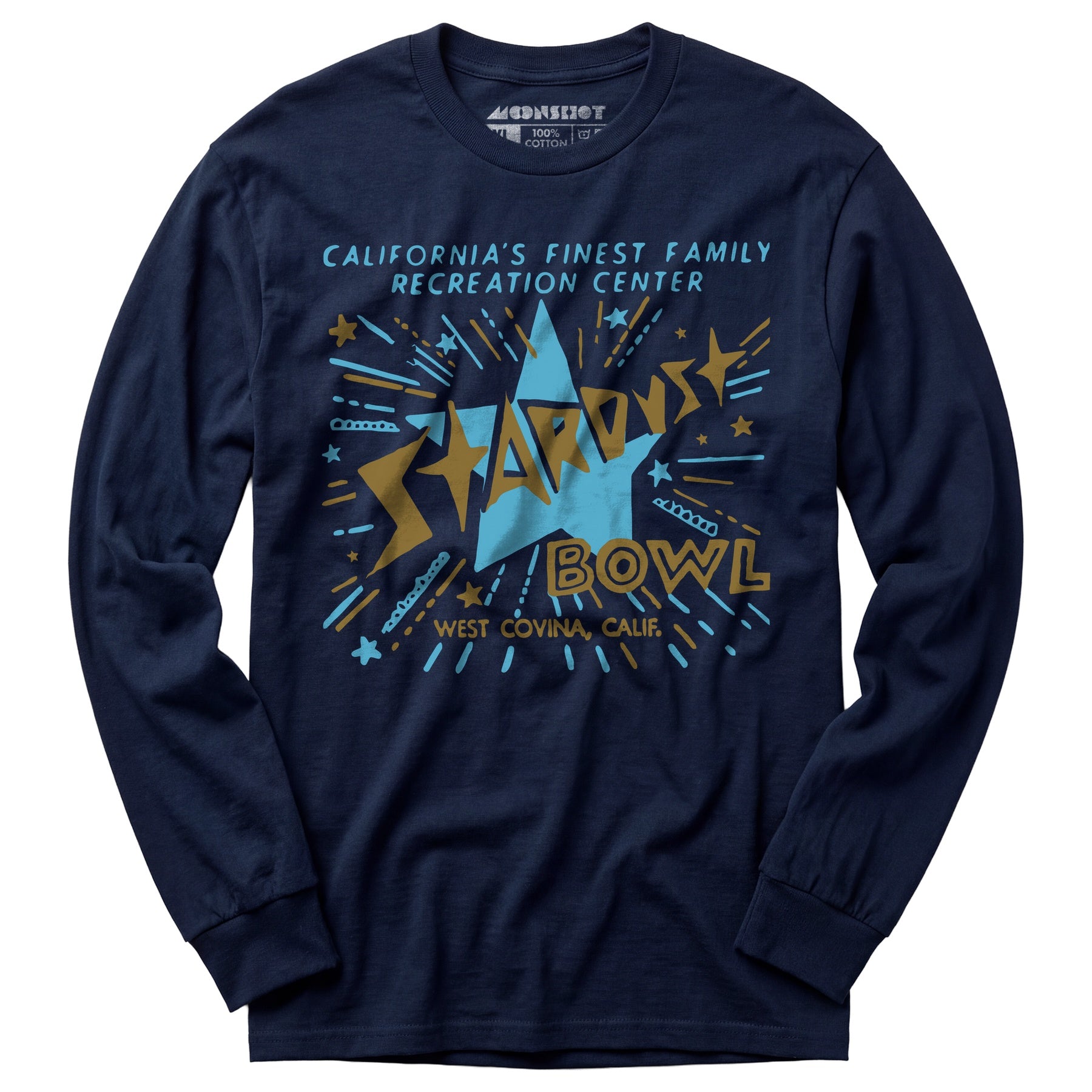Stardust Bowl - West Covina, CA - Vintage Bowling Alley - Long Sleeve T-Shirt