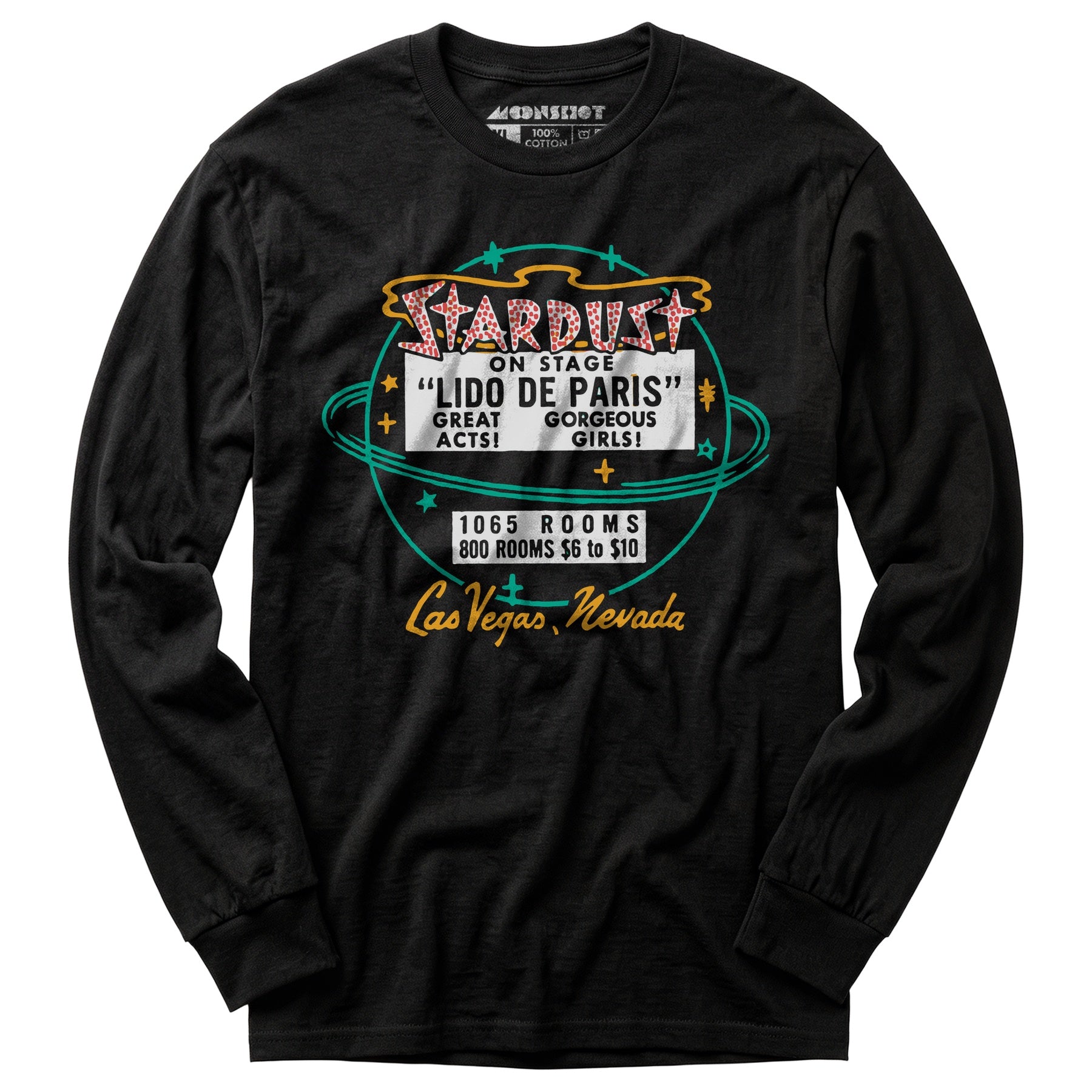 Stardust Lido De Paris - Vintage Las Vegas - Long Sleeve T-Shirt
