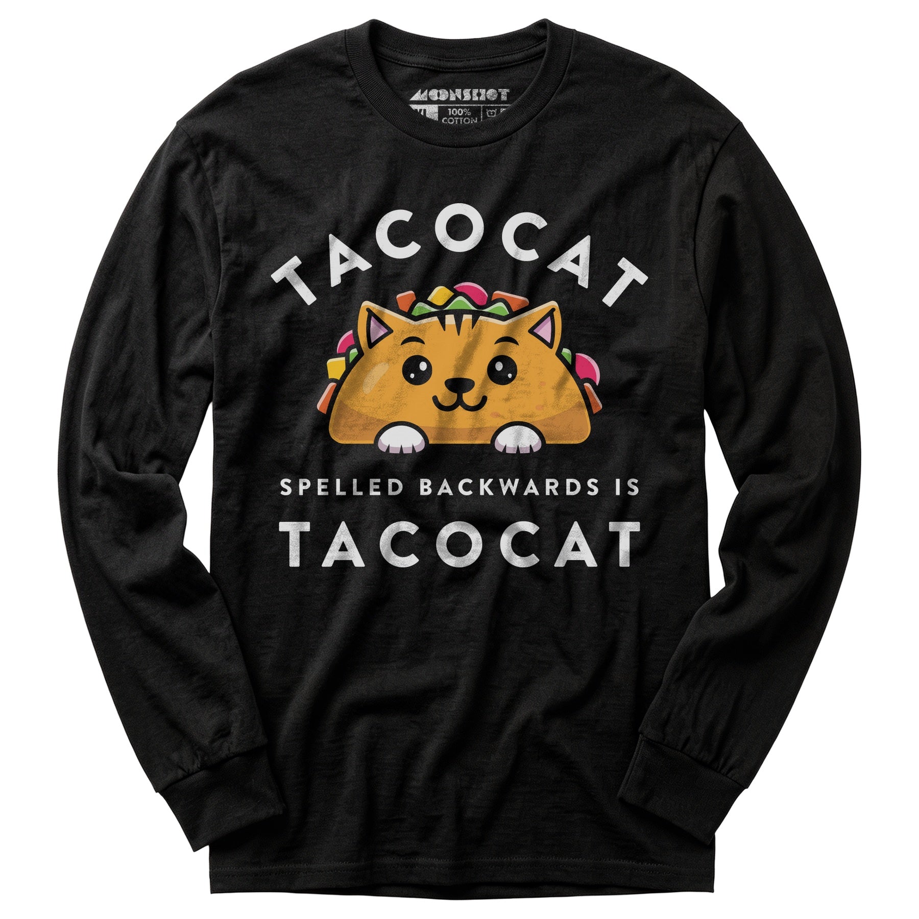 Tacocat Spelled Backwards - Long Sleeve T-Shirt