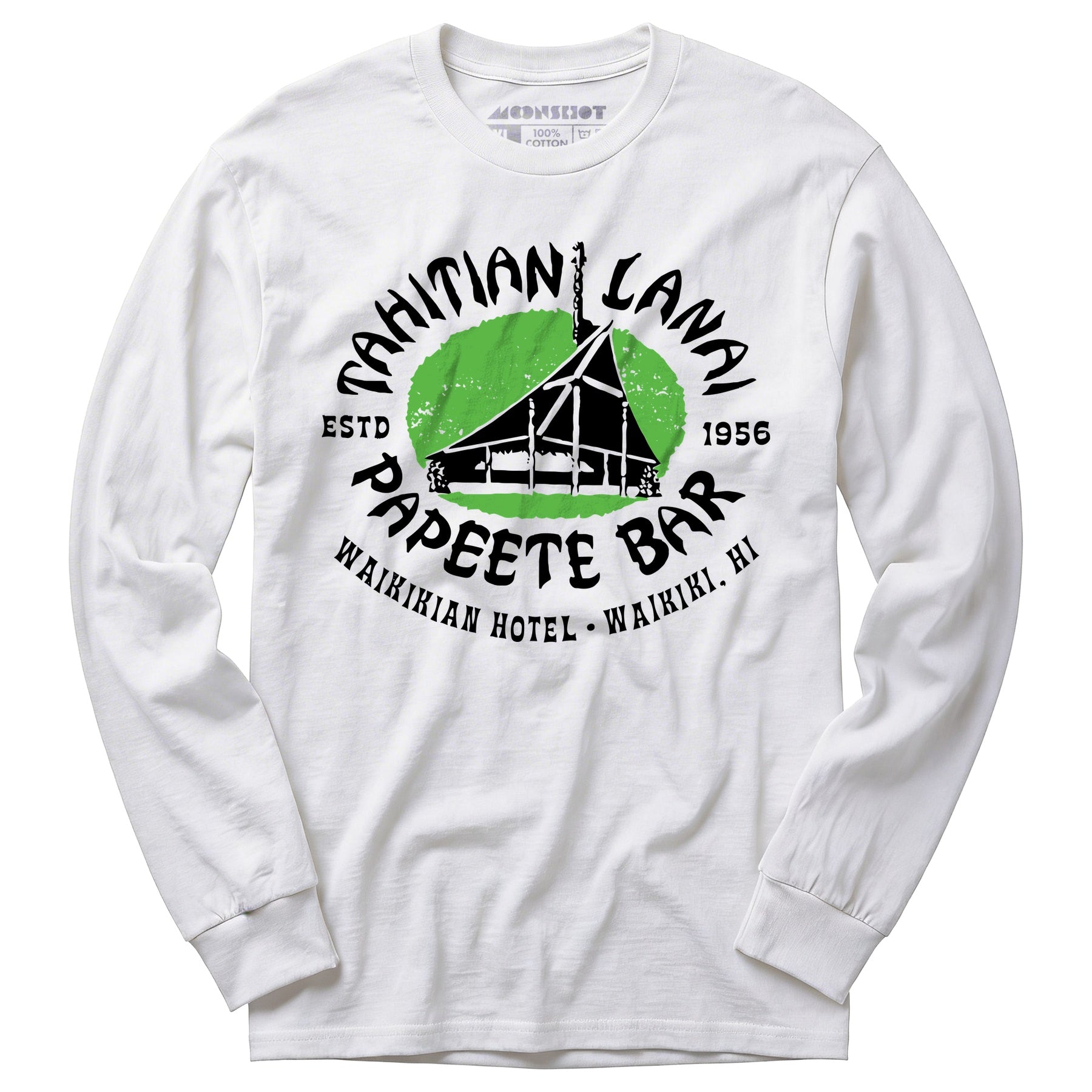 Tahitian Lanai Papeete Bar - Waikiki, HI - Vintage Tiki Bar - Long Sleeve T-Shirt