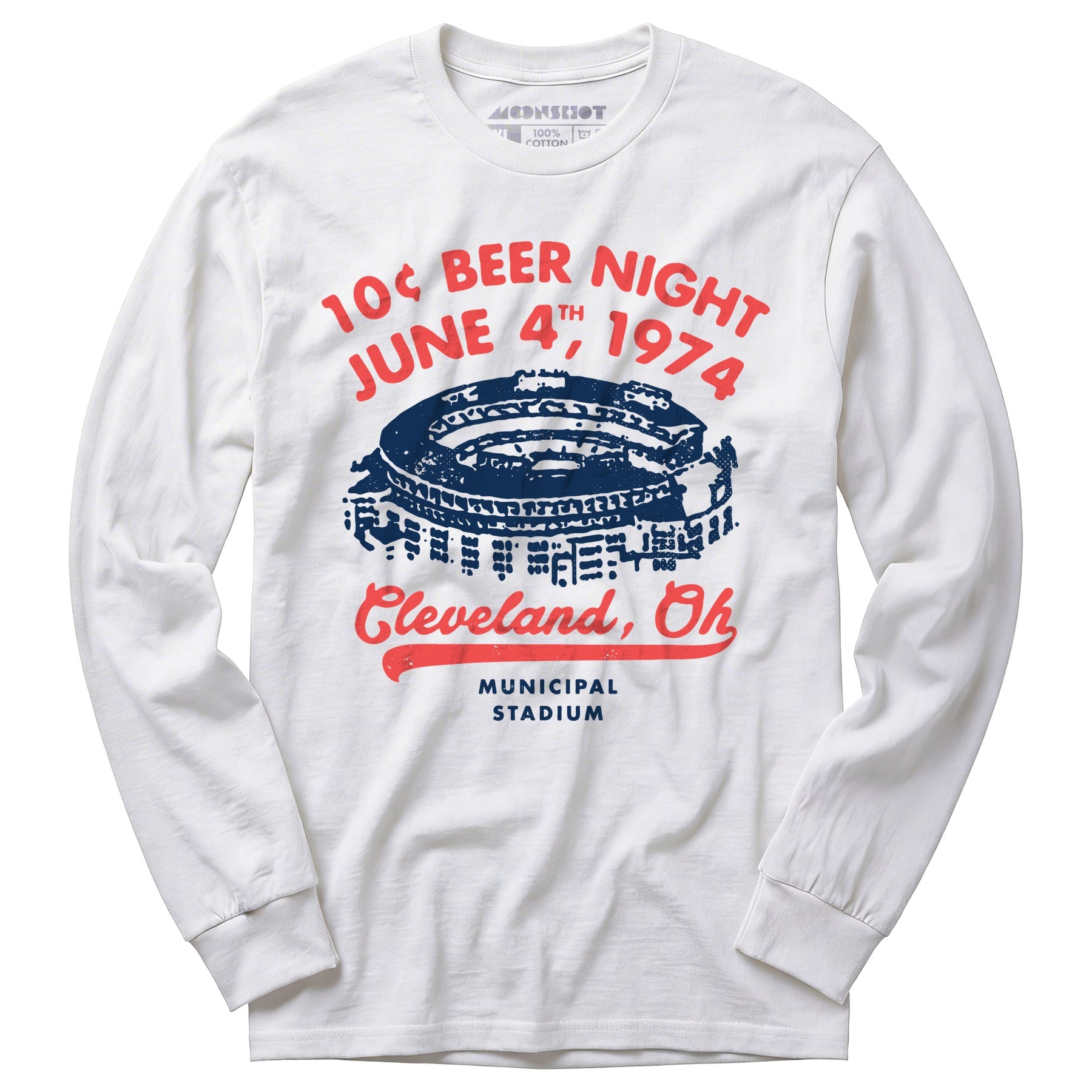 Ten Cent Beer Night - Cleveland Ohio - Long Sleeve T-Shirt