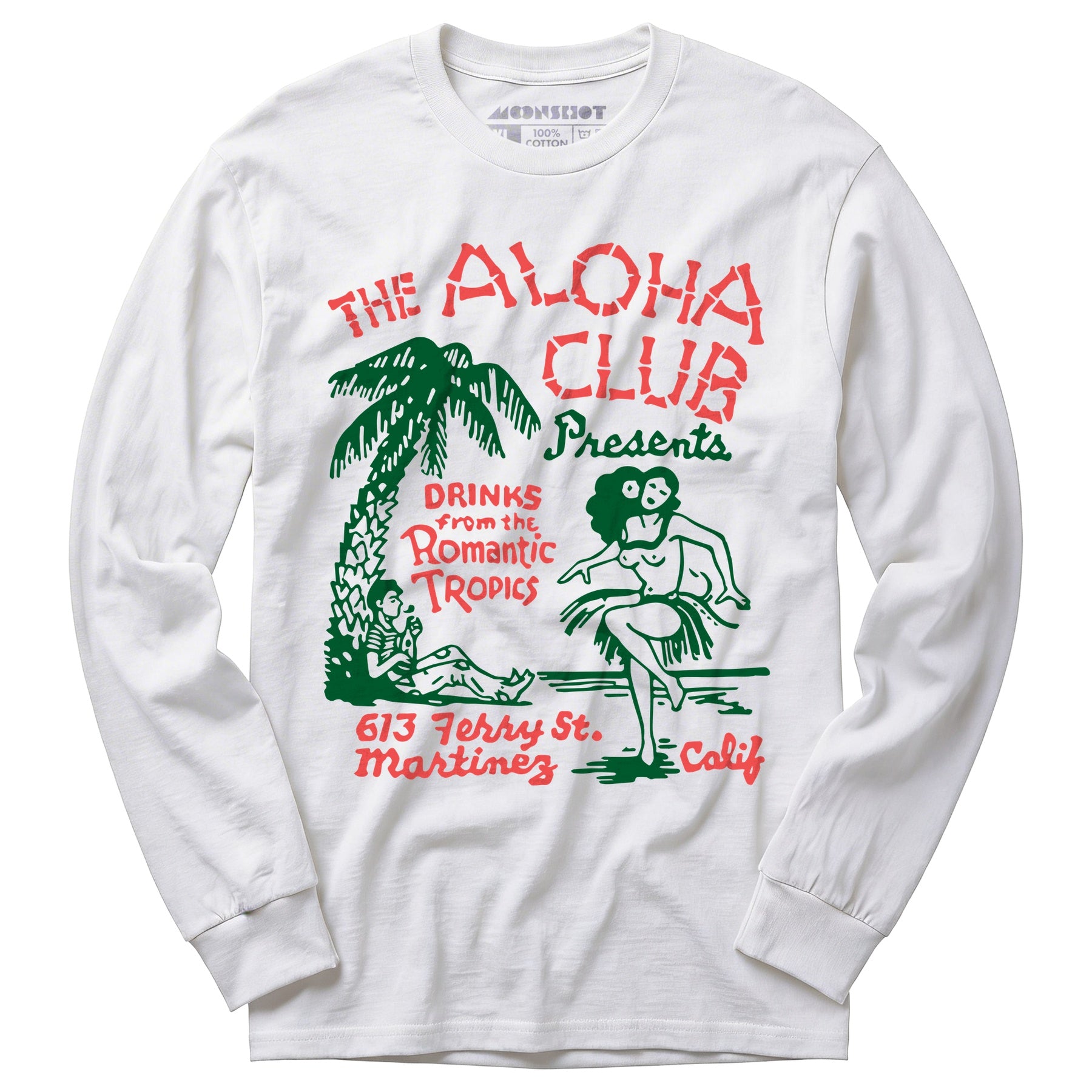 The Aloha Club - Martinez, CA - Vintage Tiki Bar - Long Sleeve T-Shirt