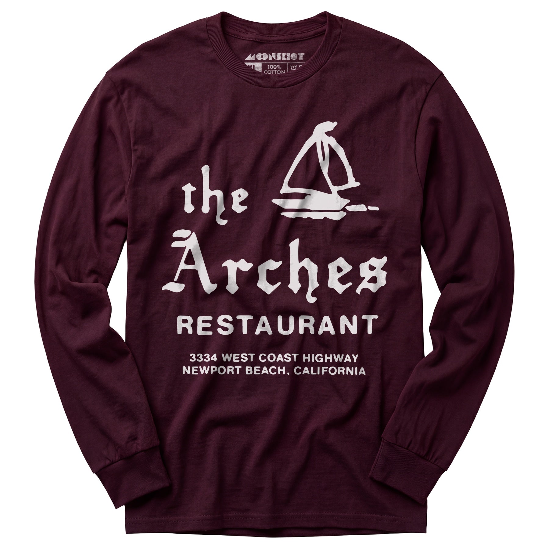 The Arches - Newport Beach, CA - Vintage Restaurant - Long Sleeve T-Shirt
