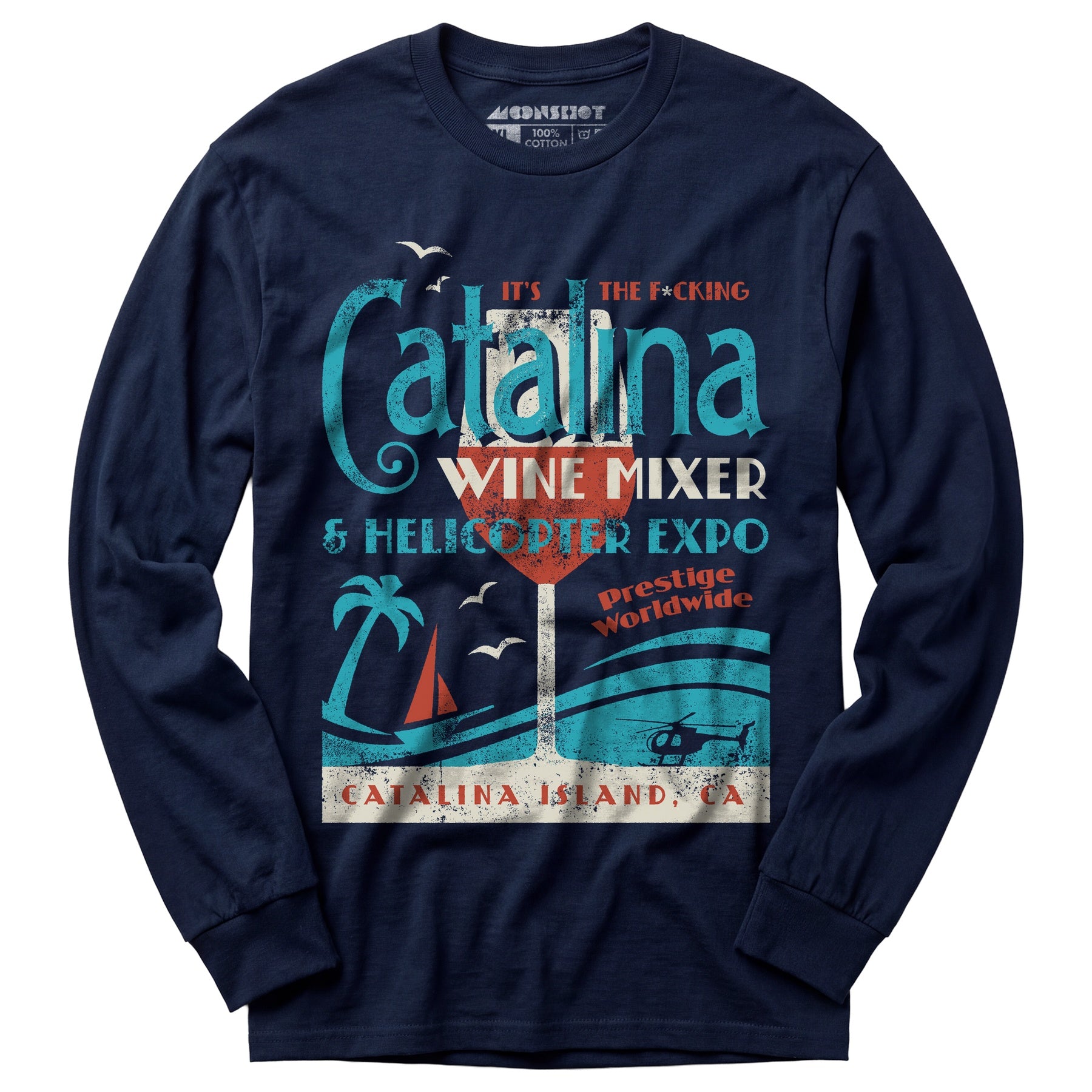 The Catalina Wine Mixer & Helicopter Expo - Long Sleeve T-Shirt