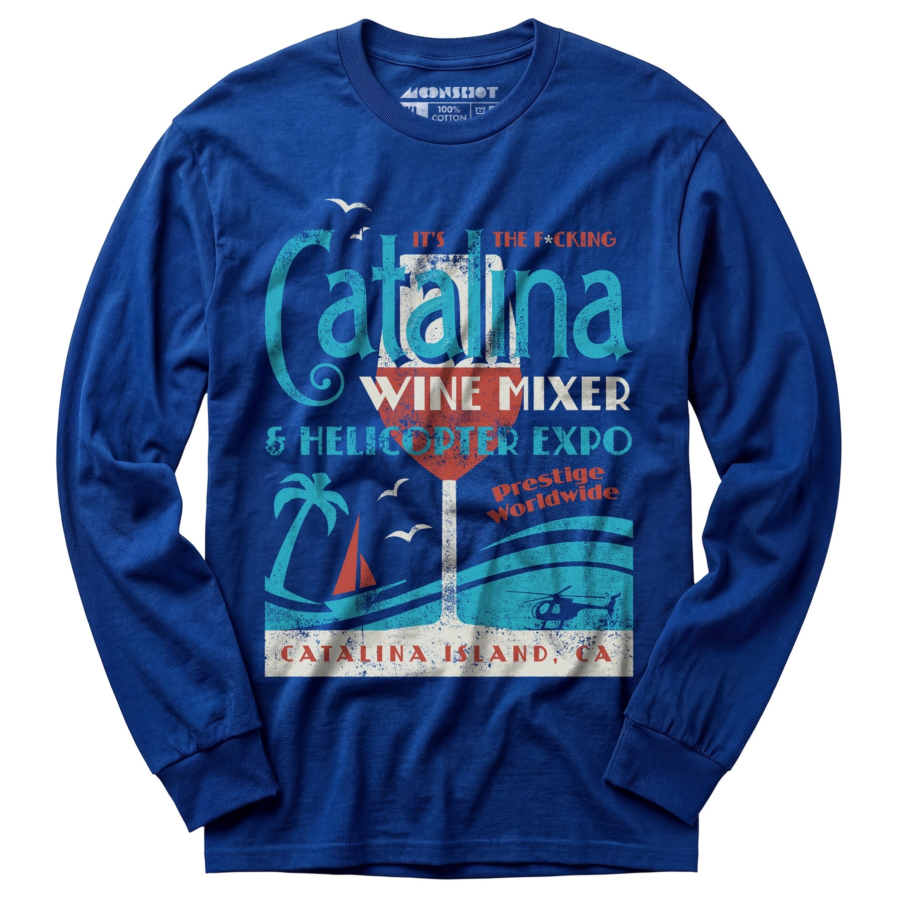 The Catalina Wine Mixer & Helicopter Expo - Long Sleeve T-Shirt