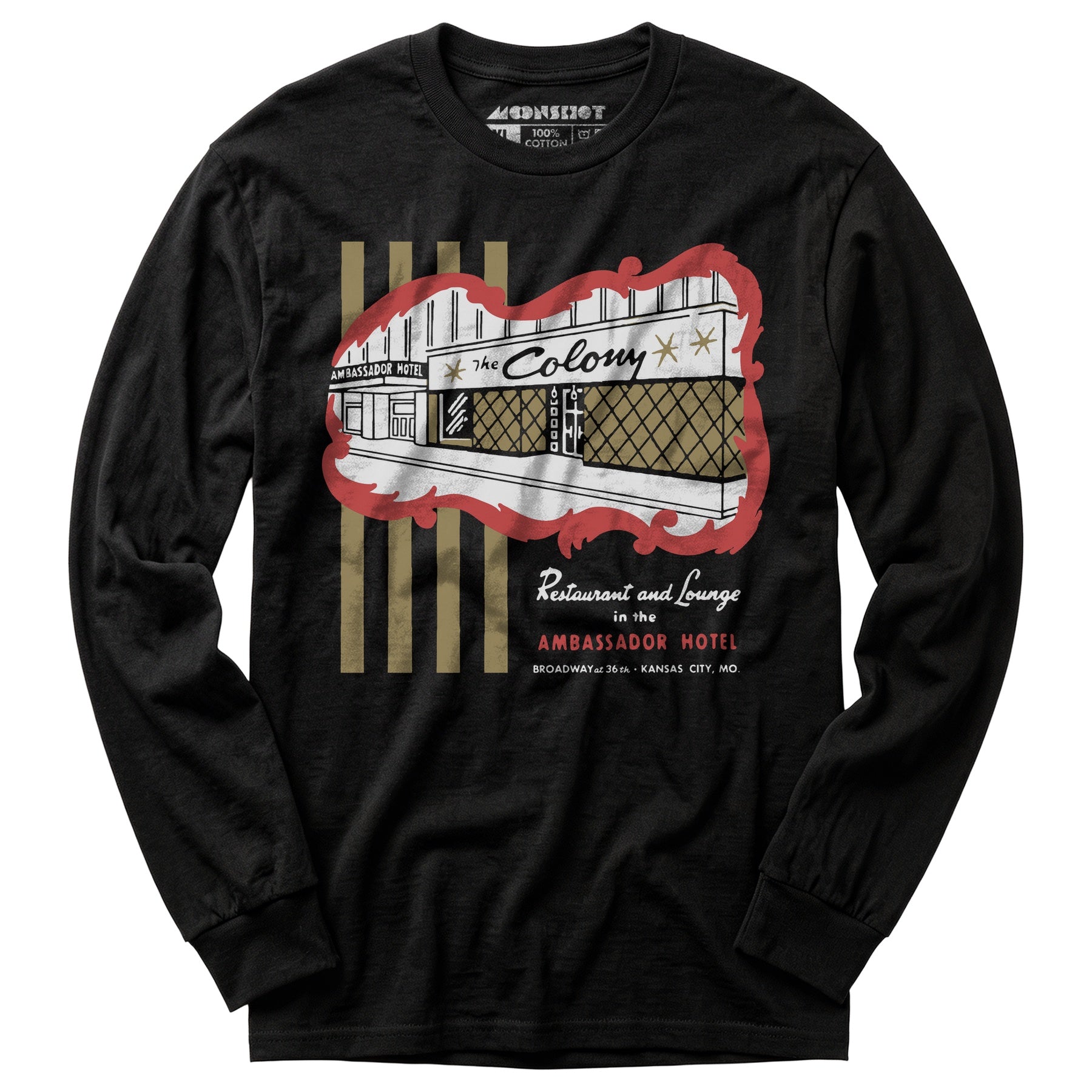 The Colony - Kansas City, MO - Vintage Restaurant - Long Sleeve T-Shirt