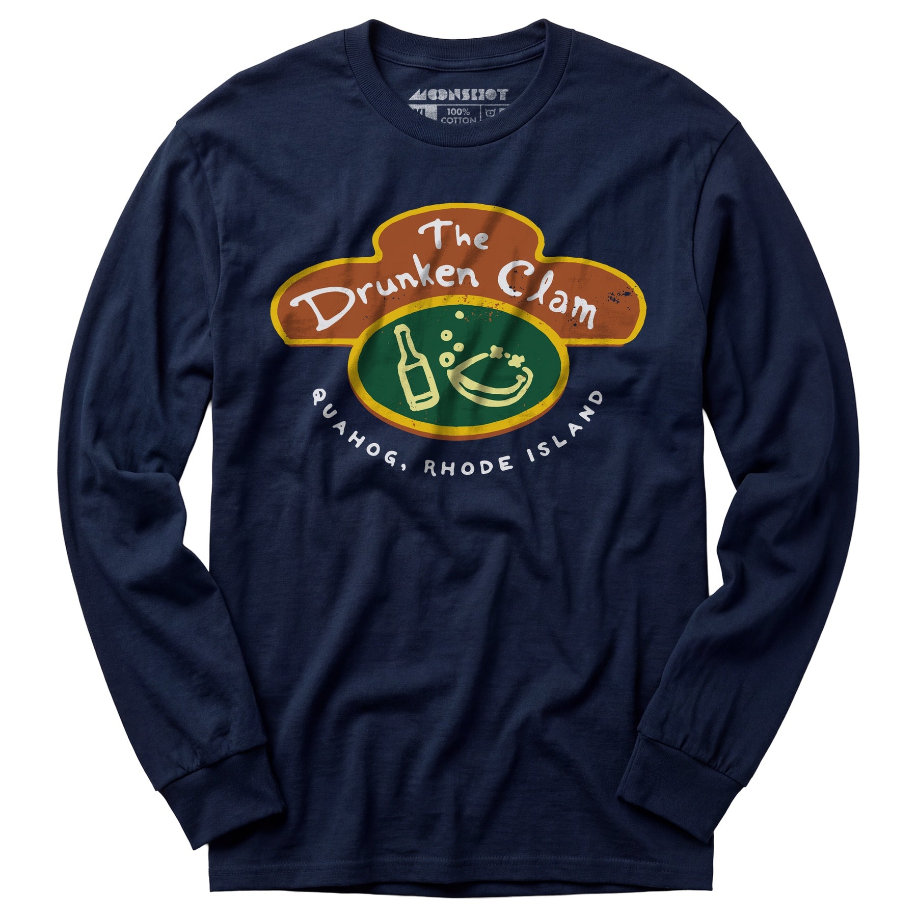 The Drunken Clam - Quahog, Rhode Island - Long Sleeve T-Shirt