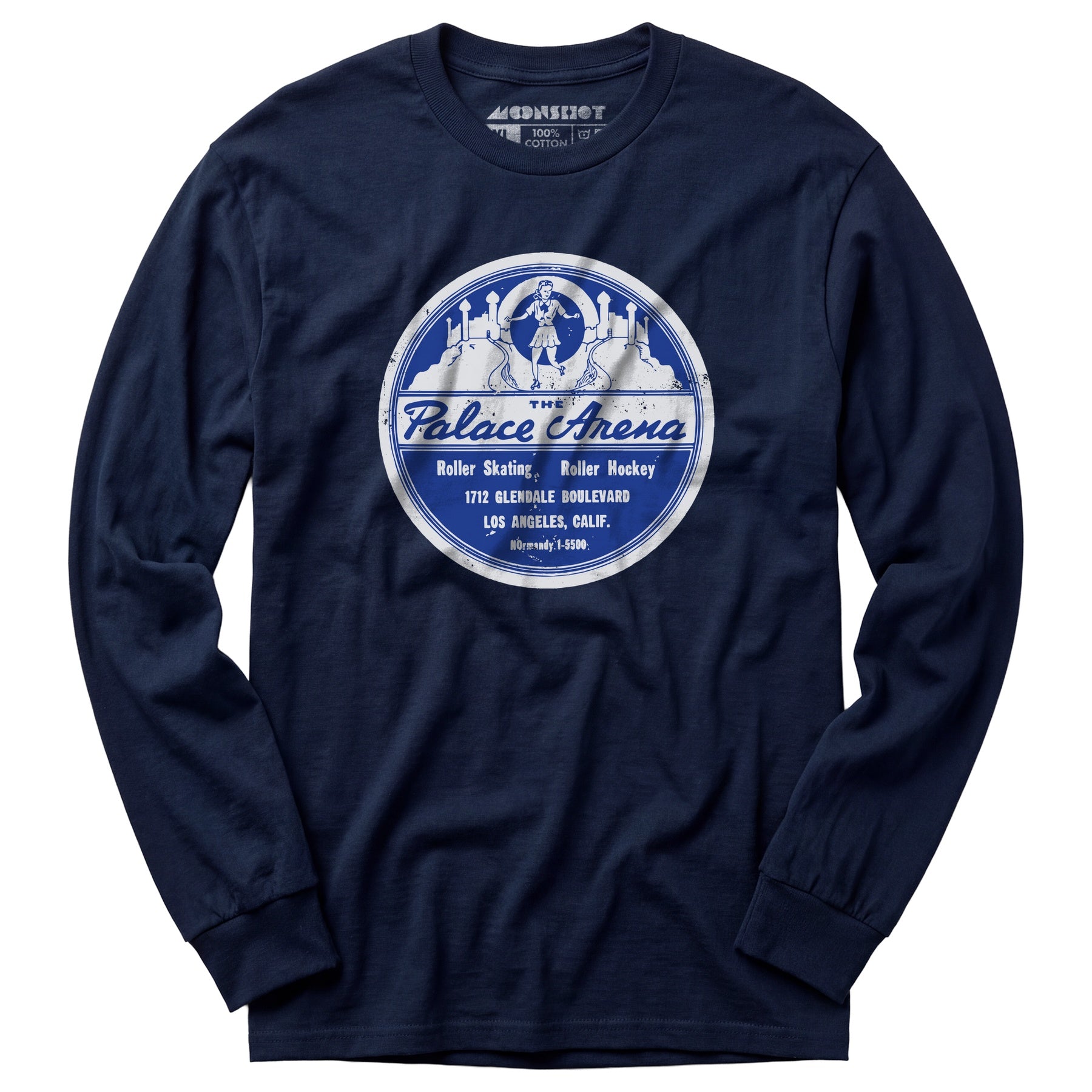 The Palace Arena - Los Angeles, CA - Vintage Roller Rink - Long Sleeve T-Shirt