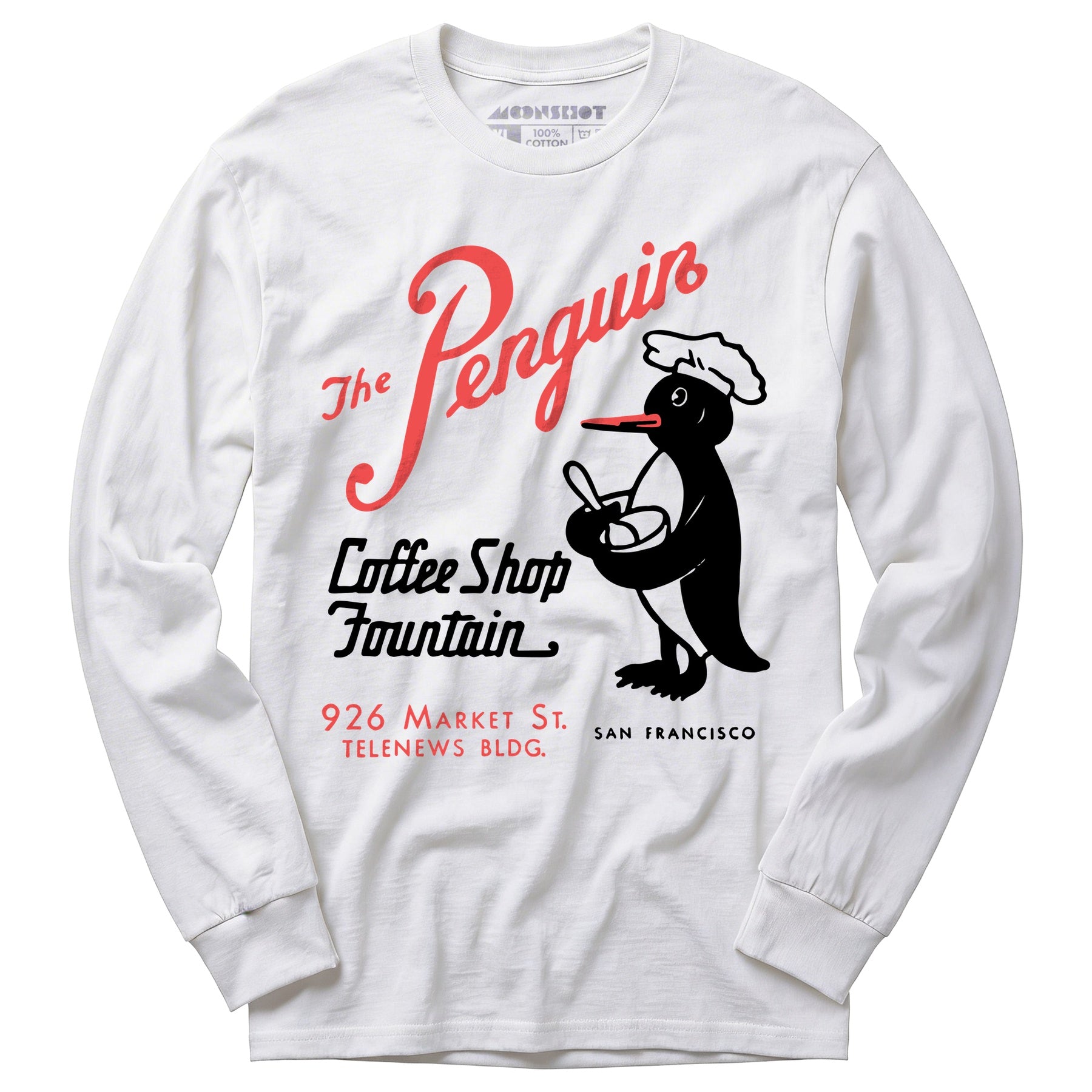 The Penguin - San Francisco, CA - Vintage Restaurant - Long Sleeve T-Shirt