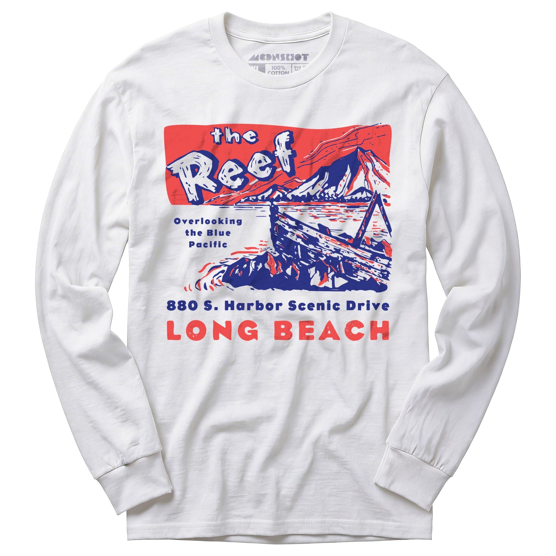 The Reef - Long Beach, CA - Vintage Tiki Bar - Long Sleeve T-Shirt