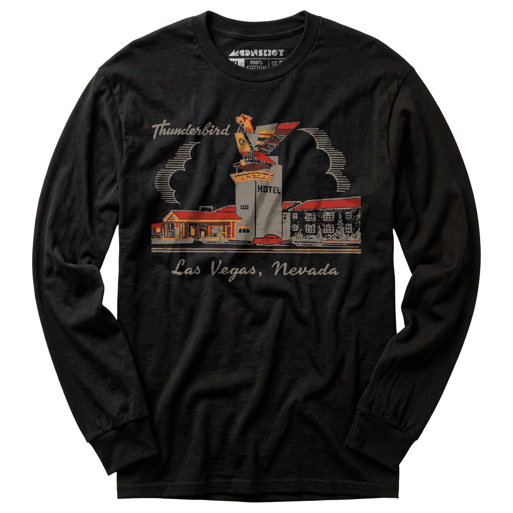 Thunderbird Hotel v2 - Vintage Las Vegas - Long Sleeve T-Shirt