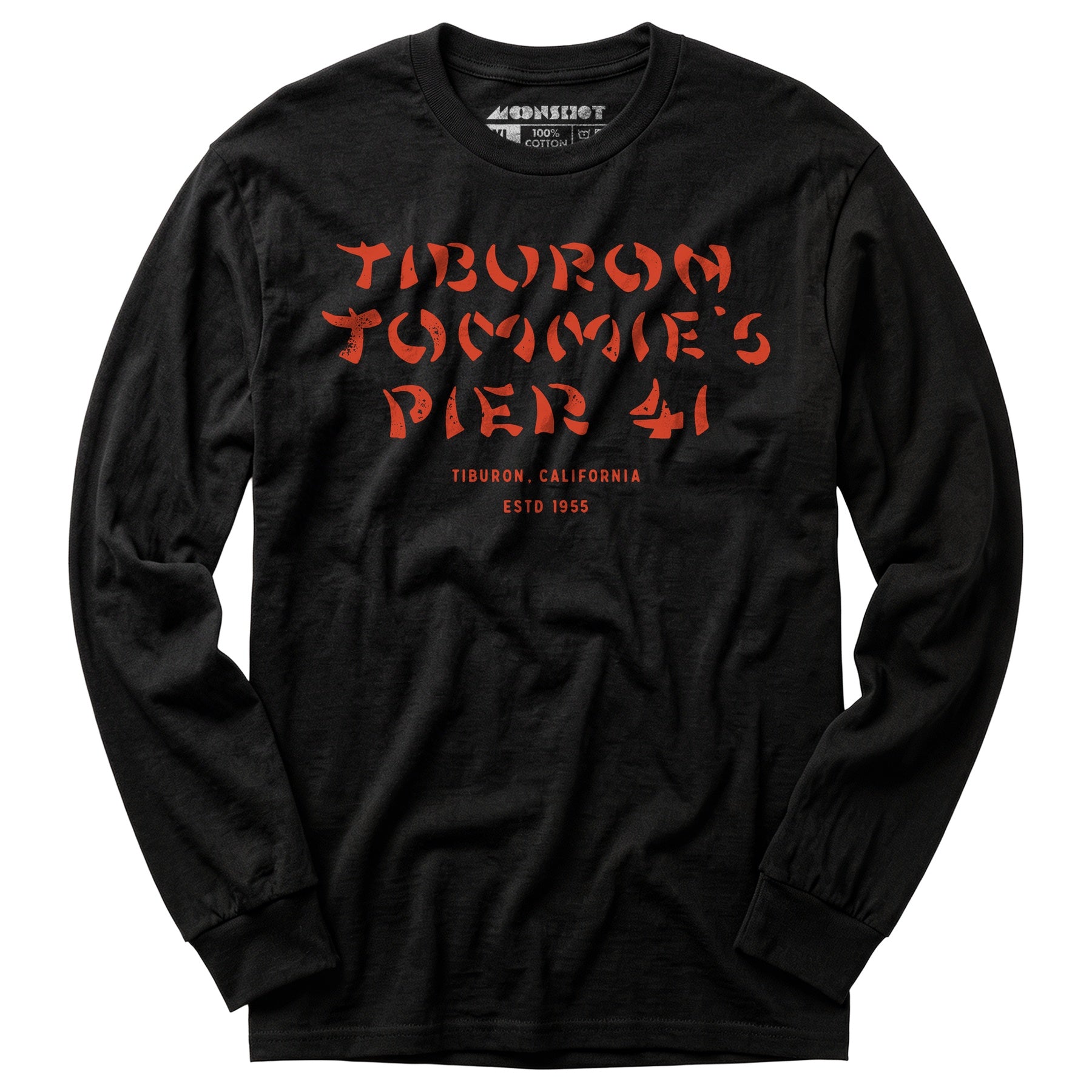 Tiburon Tommie's Pier 41 - Tiburon, CA - Vintage Tiki Bar - Long Sleeve T-Shirt