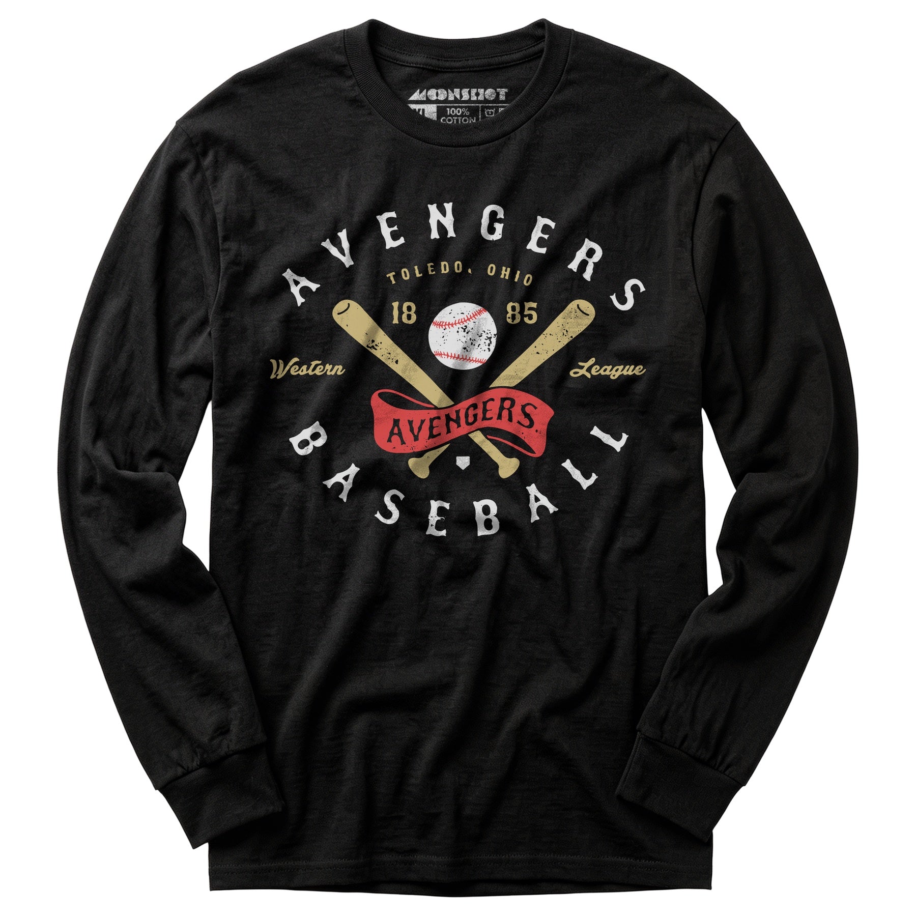 Toledo Avengers - Ohio - Vintage Defunct Baseball Teams - Long Sleeve T-Shirt