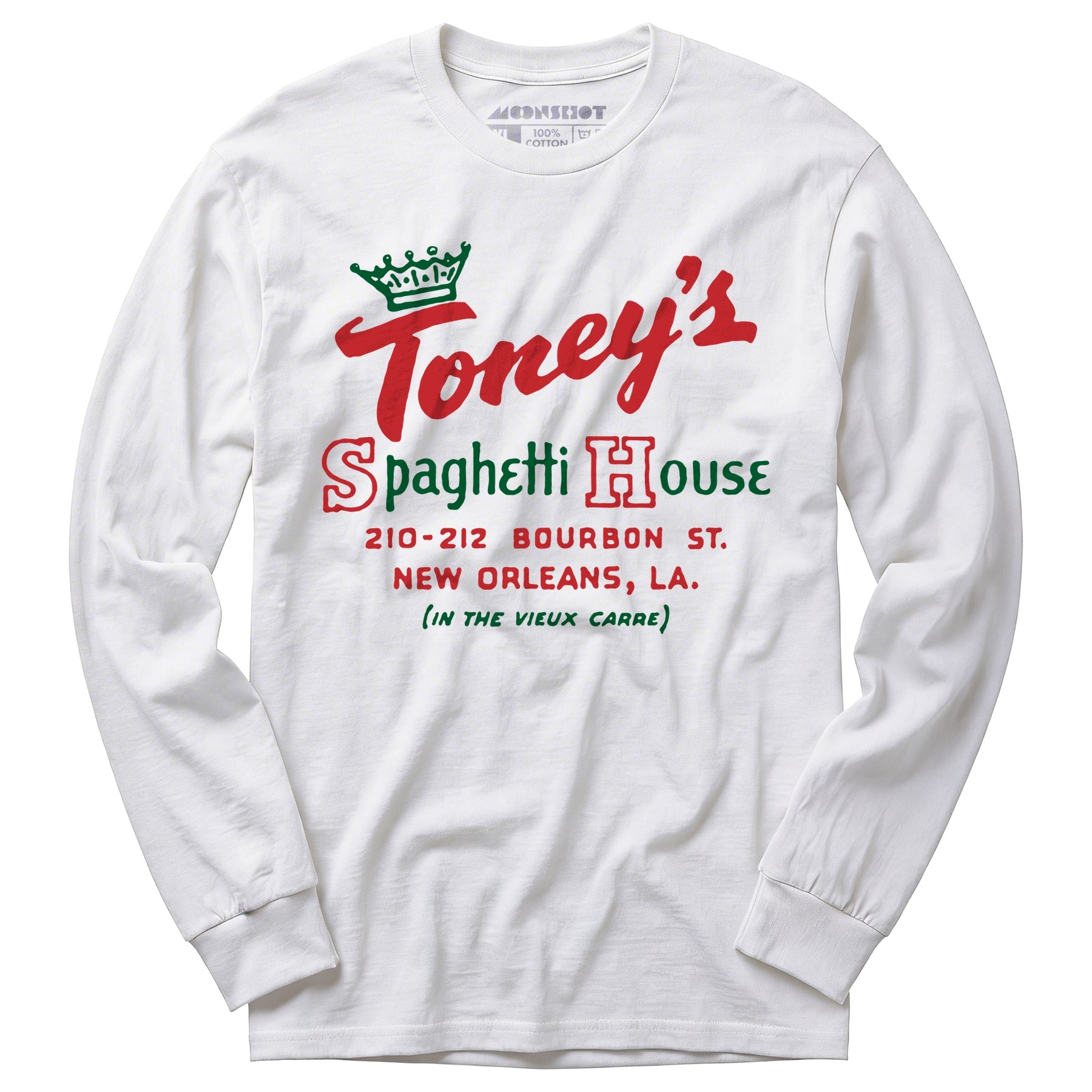 Toney's Spaghetti House - New Orleans, LA - Vintage Restaurant - Long Sleeve T-Shirt
