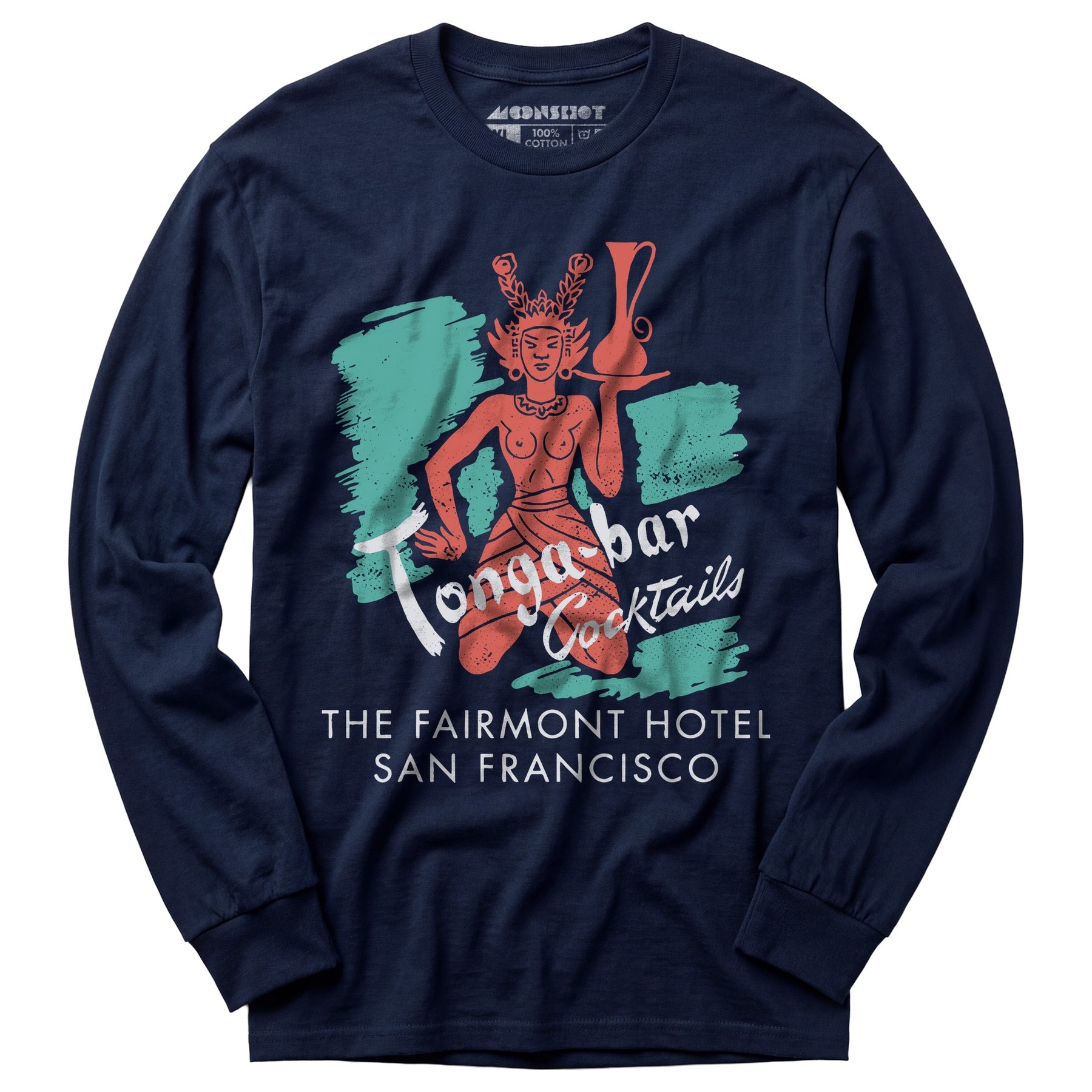 Tonga Room v2 - San Francisco, CA - Vintage Tiki Bar - Long Sleeve T-Shirt