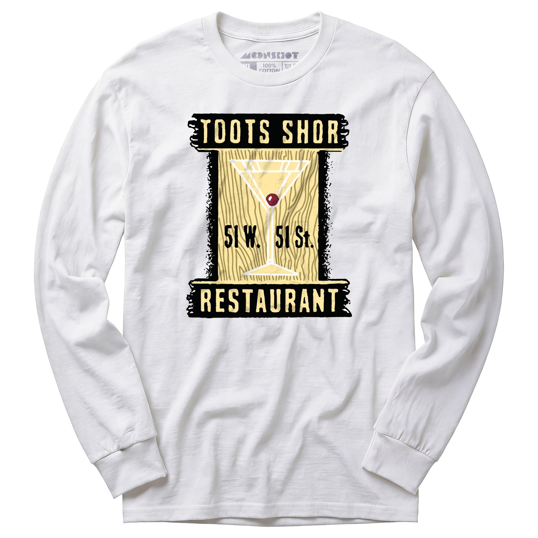 Toots Shor - Manhattan, NY - Vintage Restaurant - Long Sleeve T-Shirt