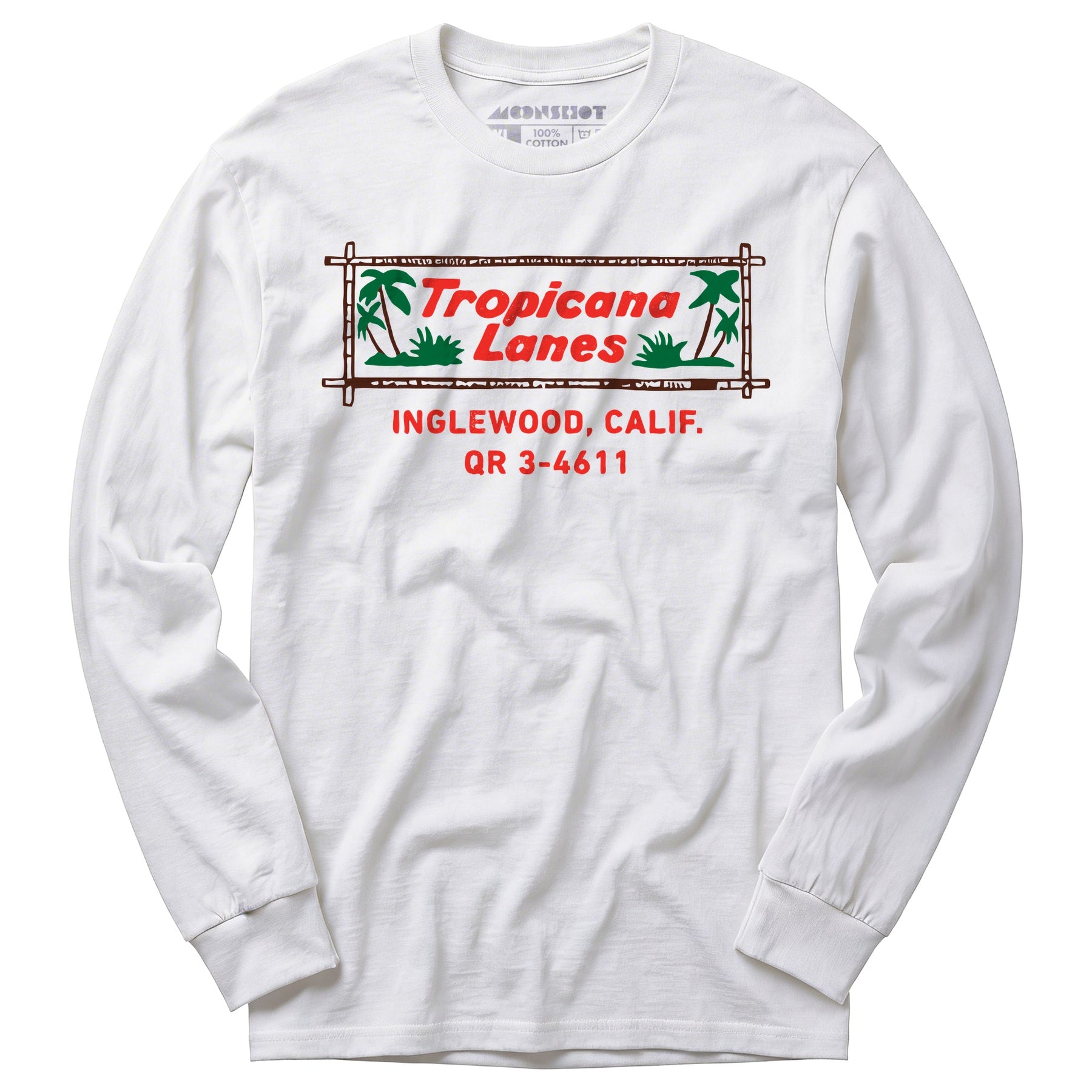 Tropicana Lanes - Inglewood, CA - Vintage Bowling Alley - Long Sleeve T-Shirt