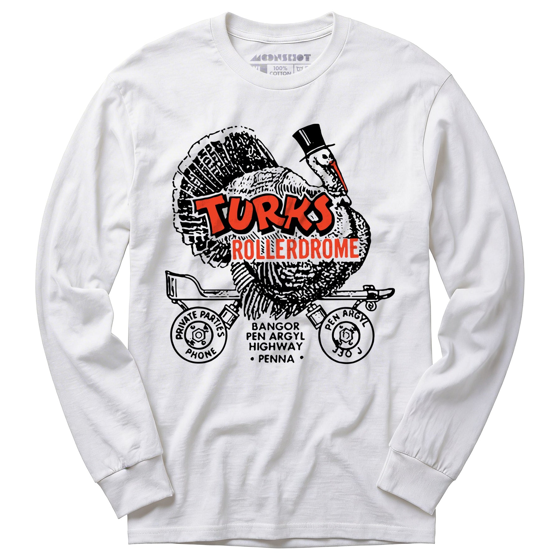 Turks Rollerdrome - Pen Argyl, PA - Vintage Roller Rink - Long Sleeve T-Shirt