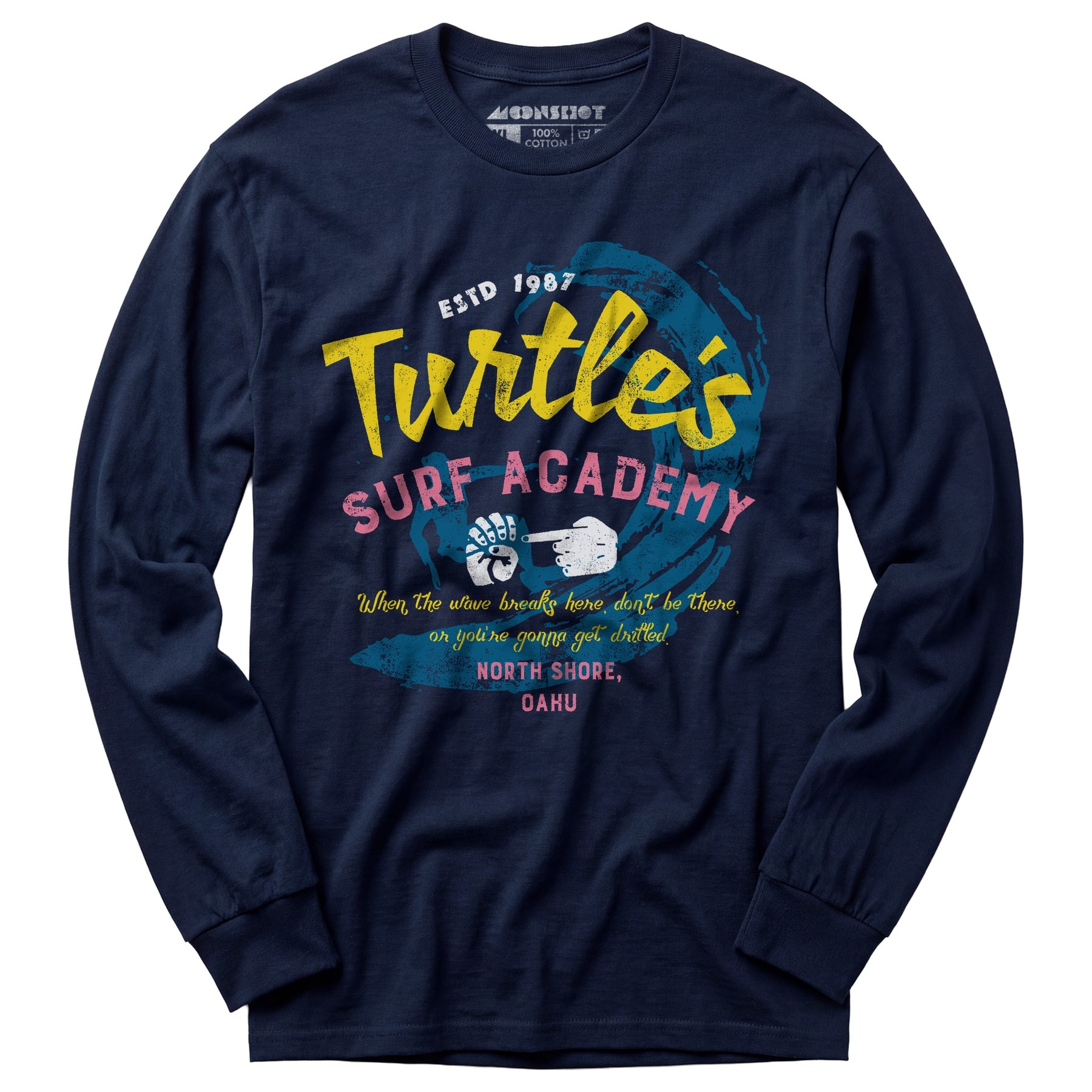 Turtle's Surf Academy - North Shore Parody - Long Sleeve T-Shirt